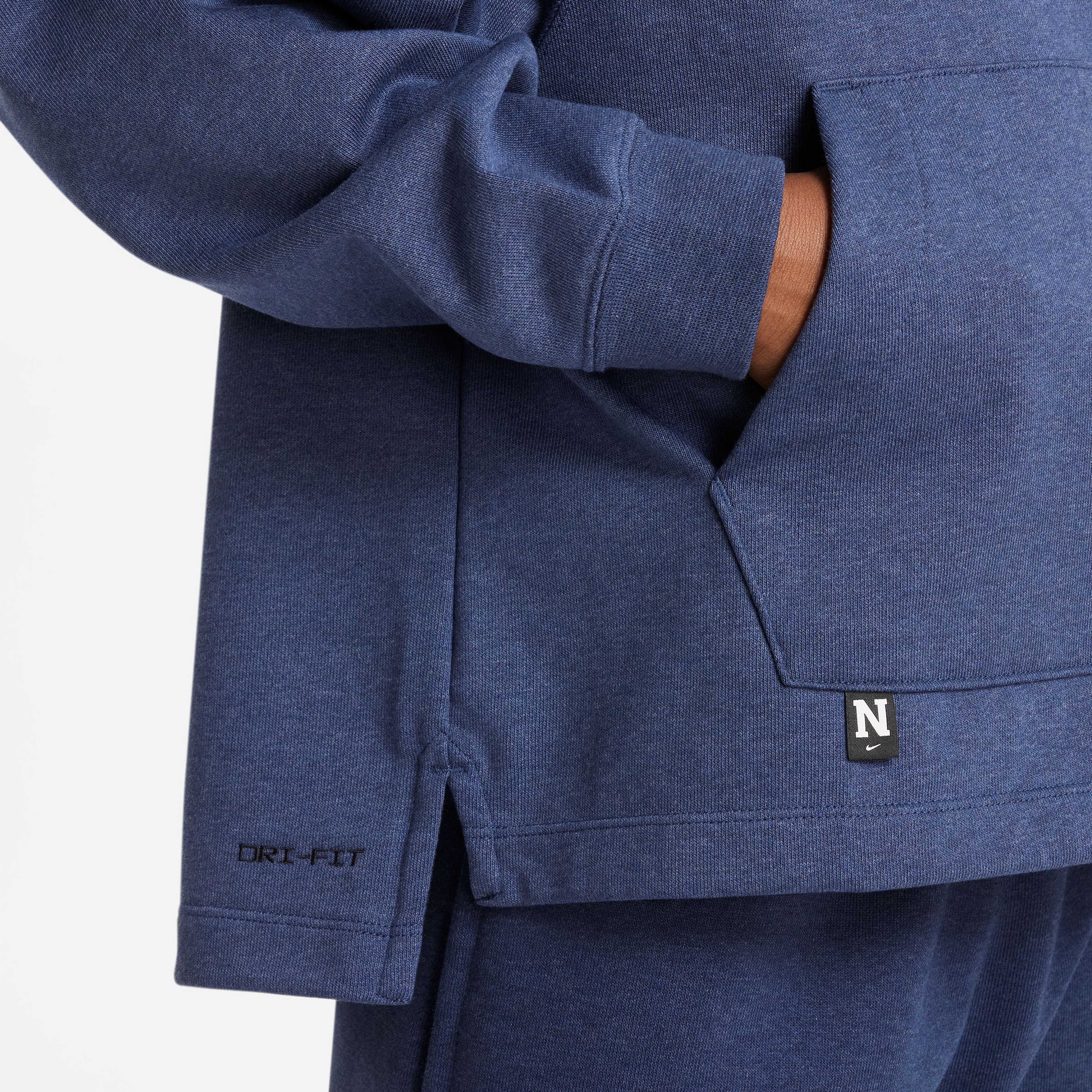 Nike Dri-FIT Athletics Fleece Hoodie Çocuk Mavi Sweatshirt