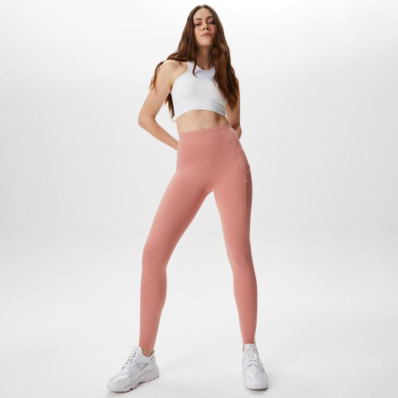 Nike Dri-FIT Go High Rise 7/8 Kadın Kırmızı Tayt