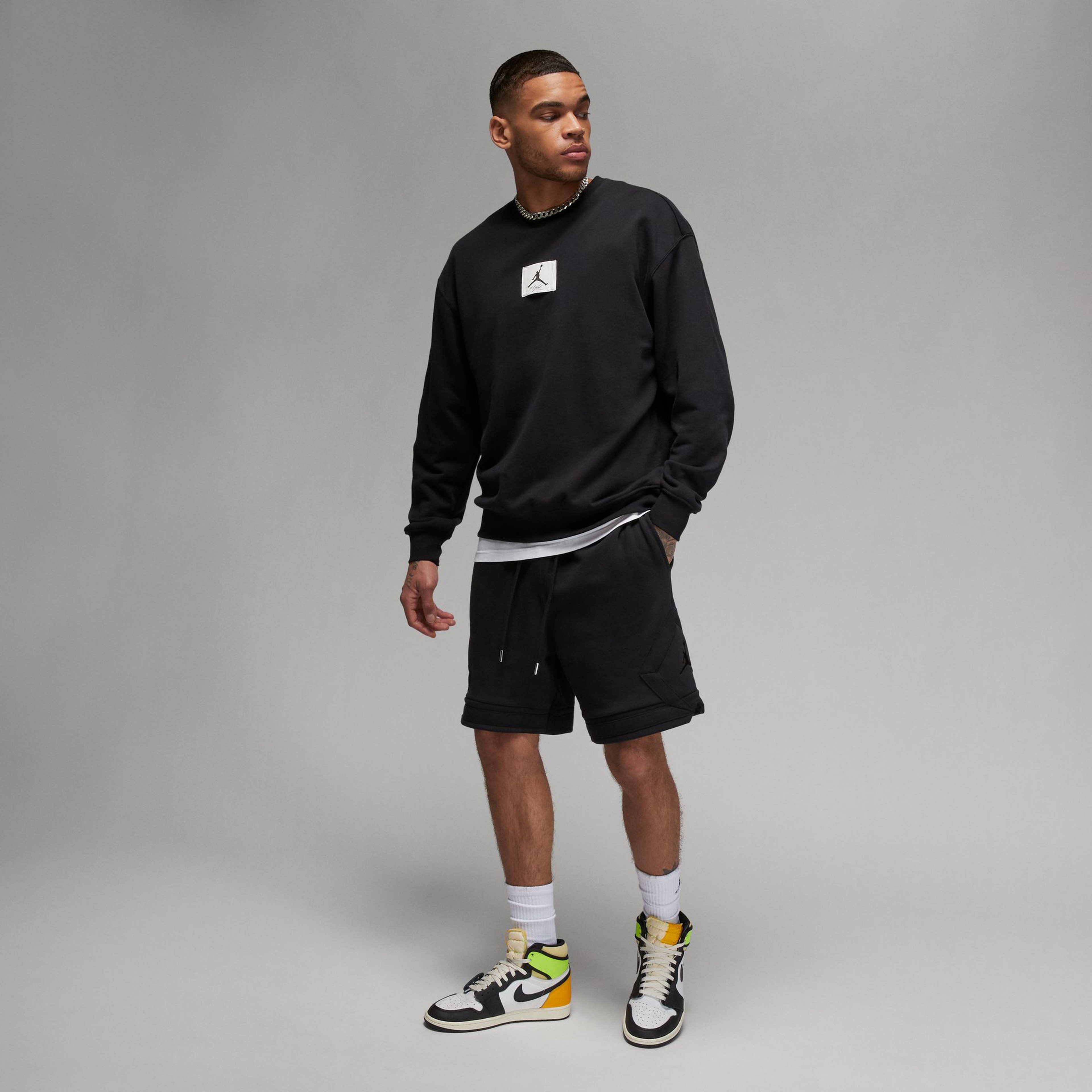 Jordan Flight Fleece Erkek Siyah Şort