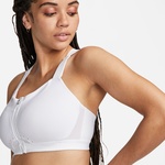 Nike Dri-Fit Alpha Zip-Front Kadın Beyaz Bra
