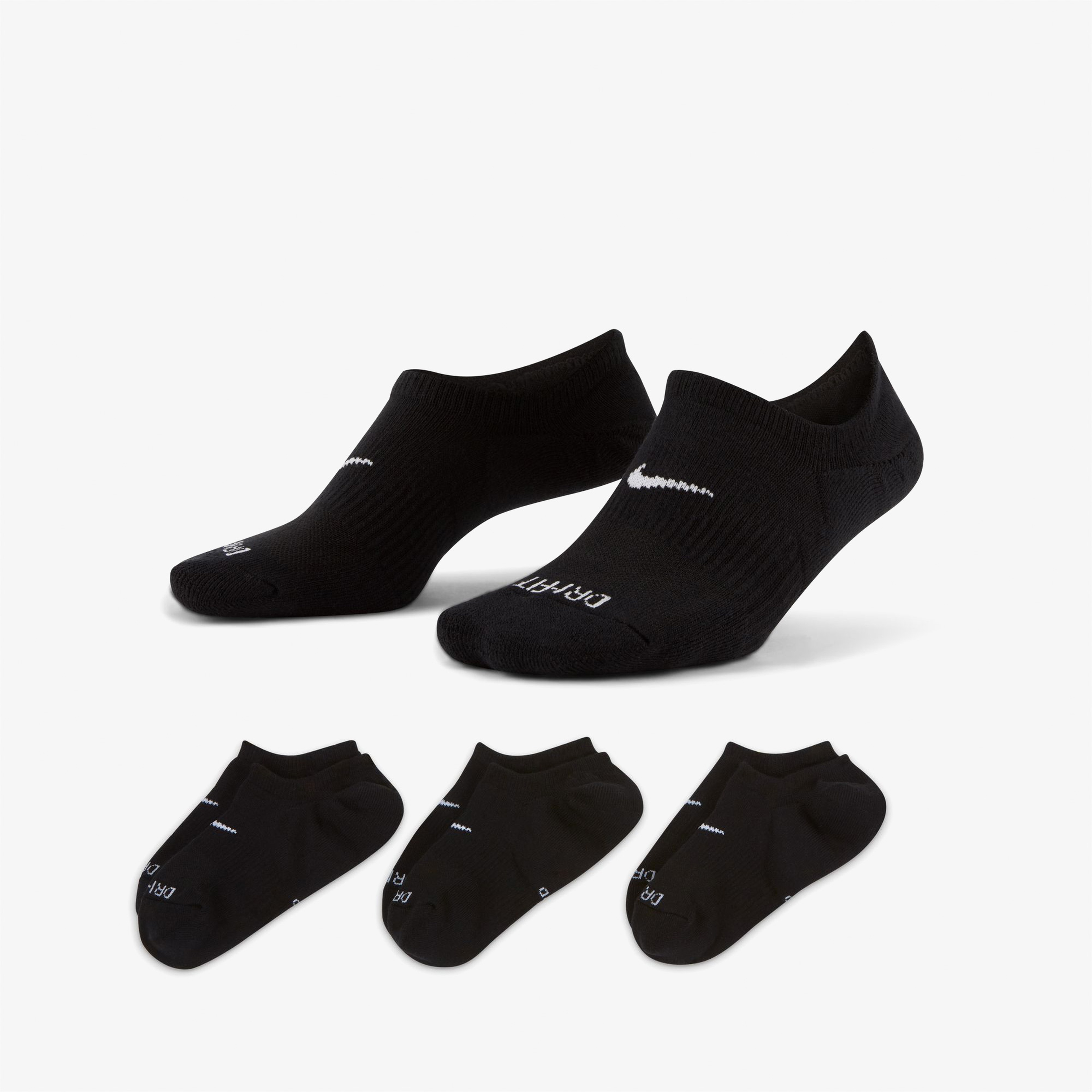 Nike Everyday Plus Cush Footie Unisex Siyah Çorap