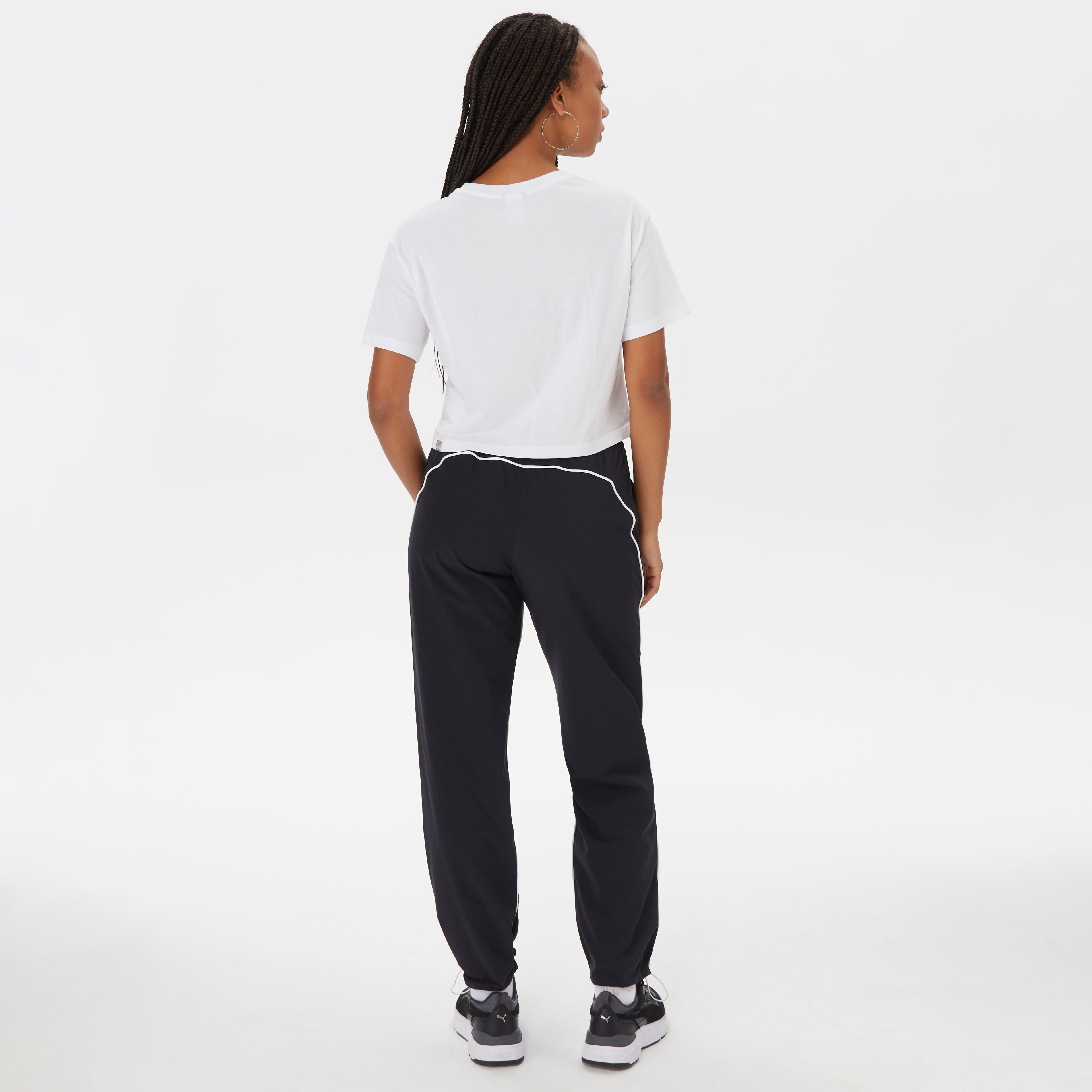 Calvin Klein Woven Kadın Siyah Eşofman Altı