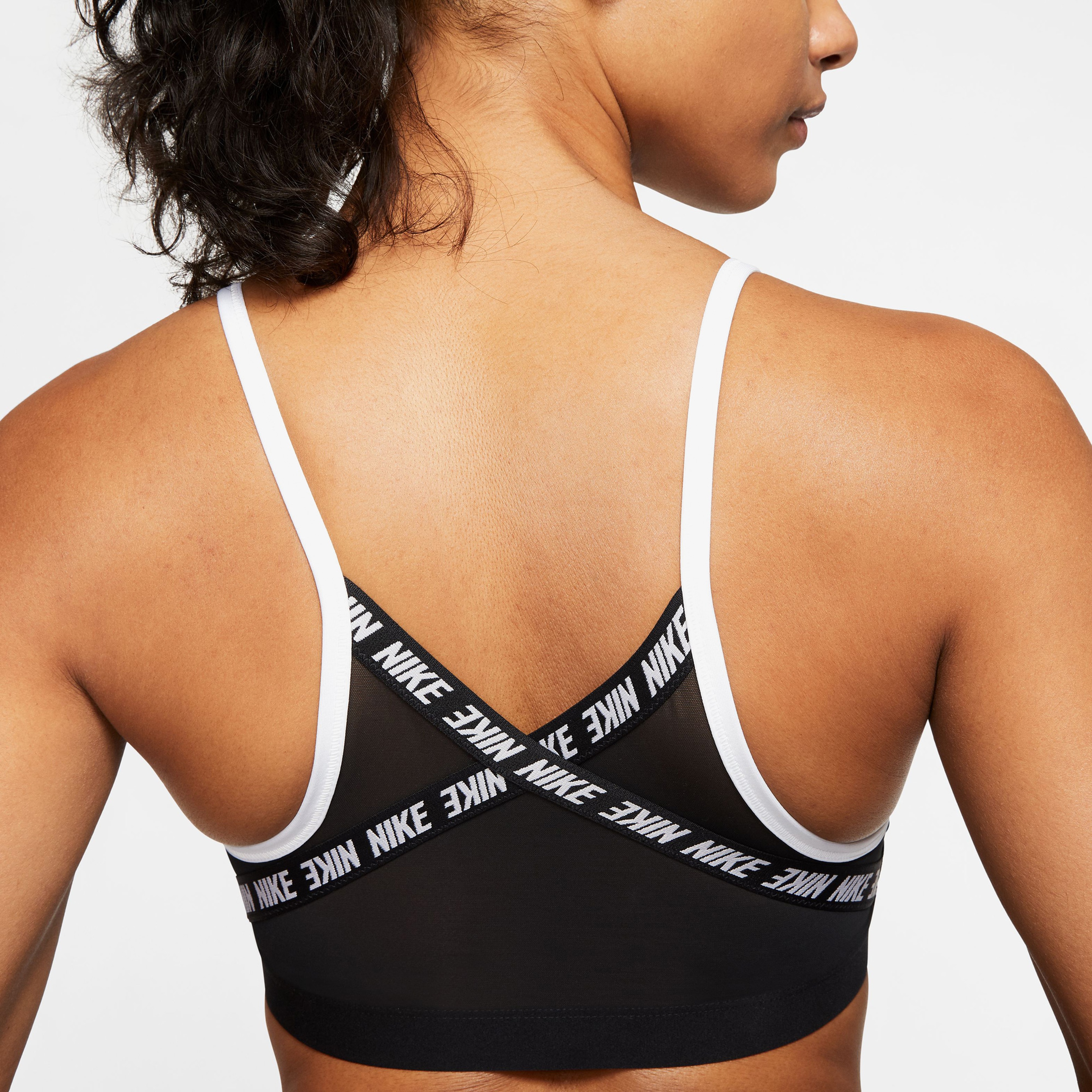 Nike Indy Logo Kadın Beyaz Bra