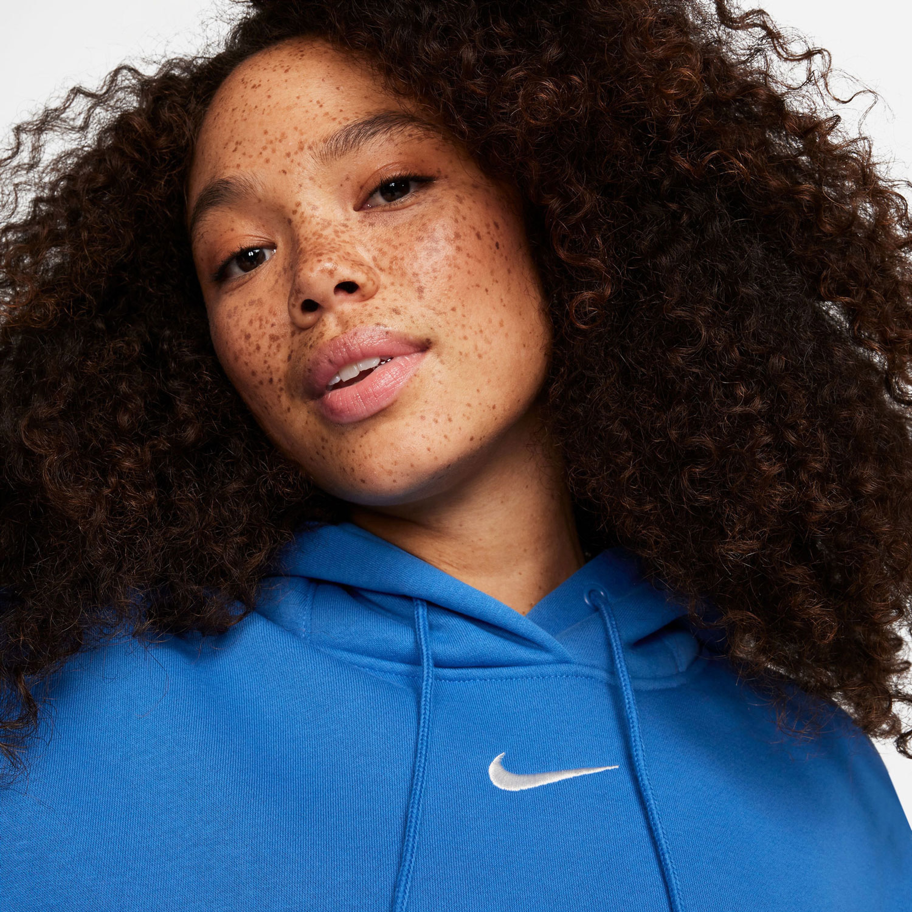Nike Sportswear Phoenix Fleece Kadın Mavi Sweatshirt