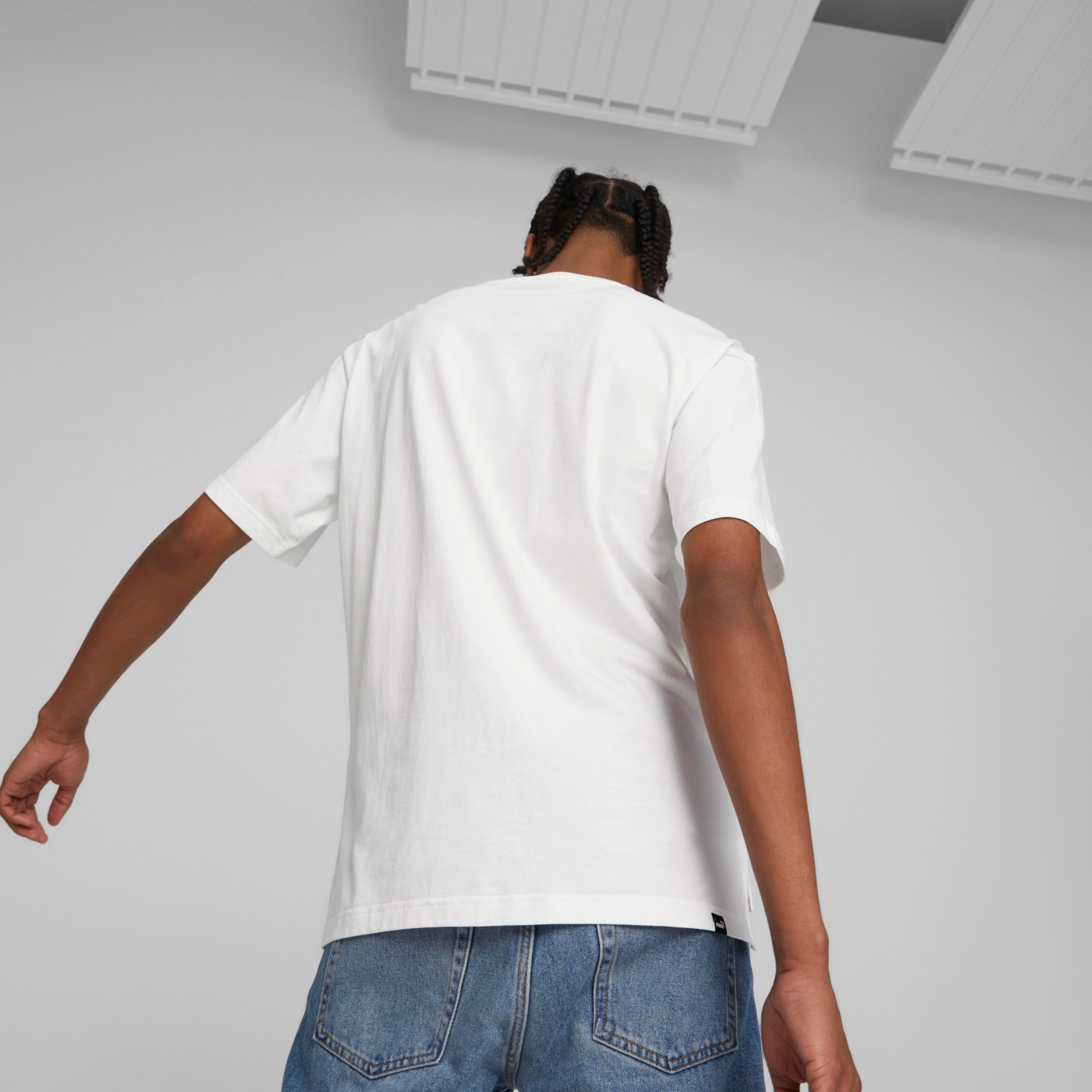 Puma Open Road Erkek Beyaz Günlük T-Shirt