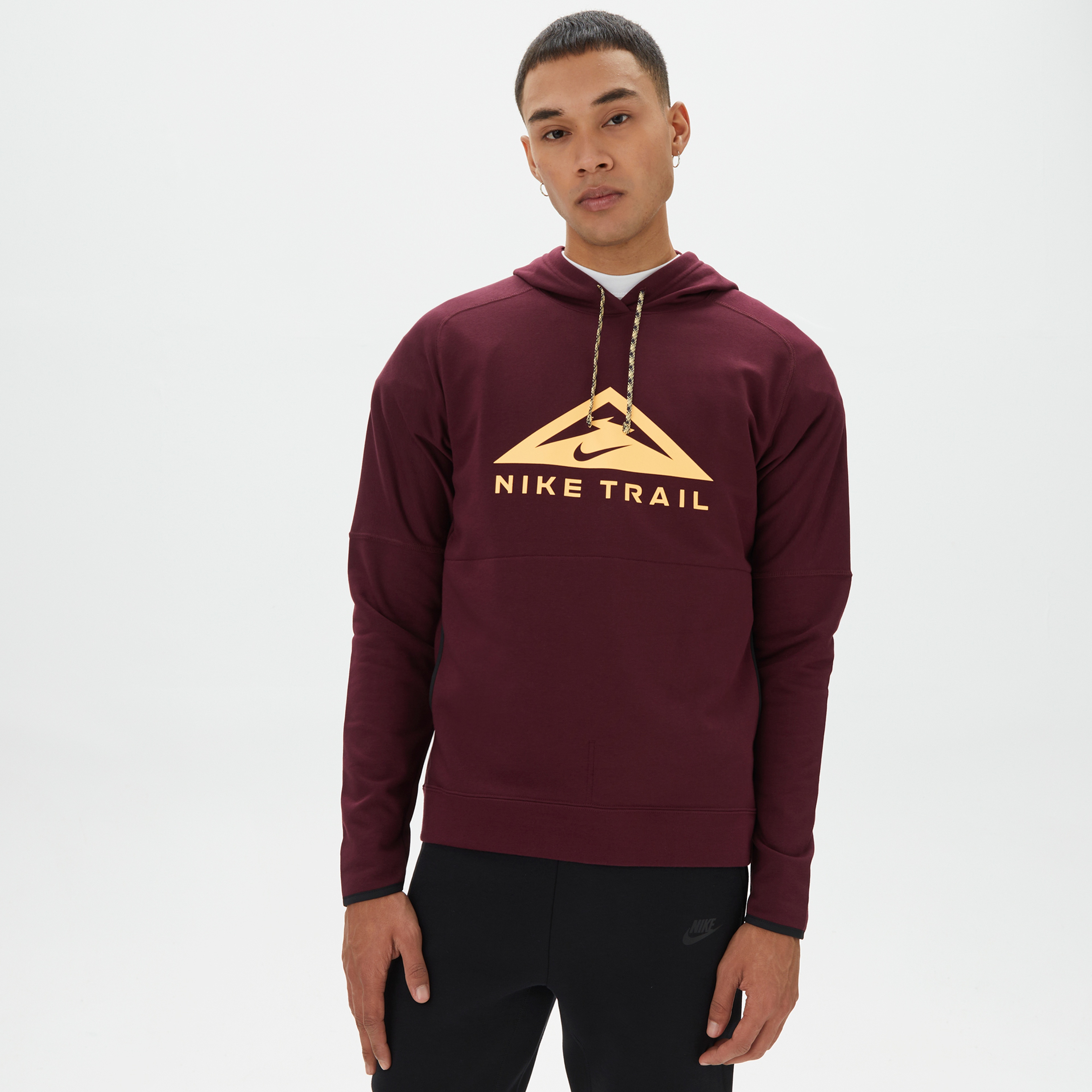 Nike Dri-FIT Trail Magic Hour Hoodie Erkek Bordo Sweatshirt