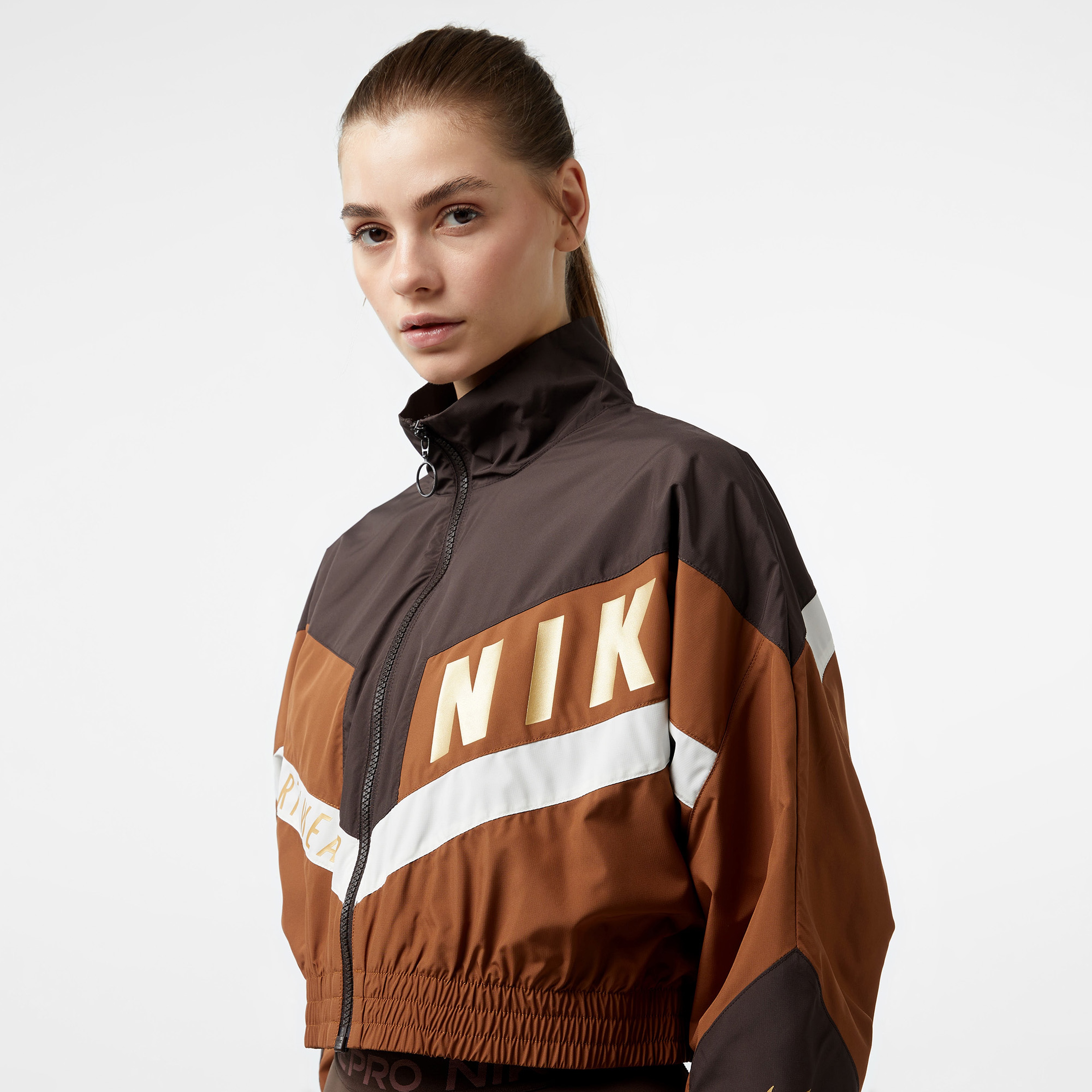 Nike Sportswear Woven Street Kadın Kahverengi Ceket