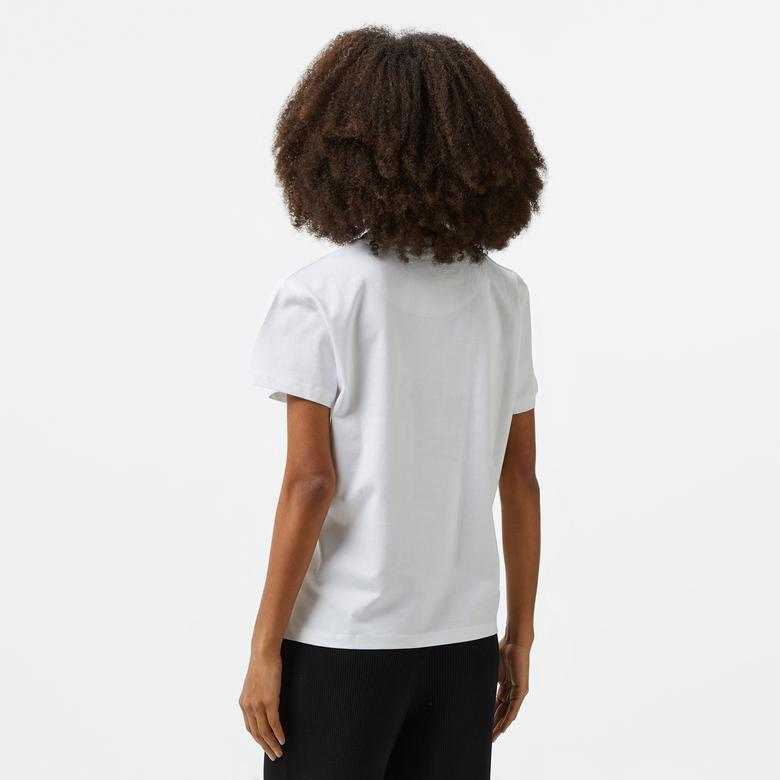 Karl Kani Small Signature Essential Os Kadın Beyaz T-Shirt