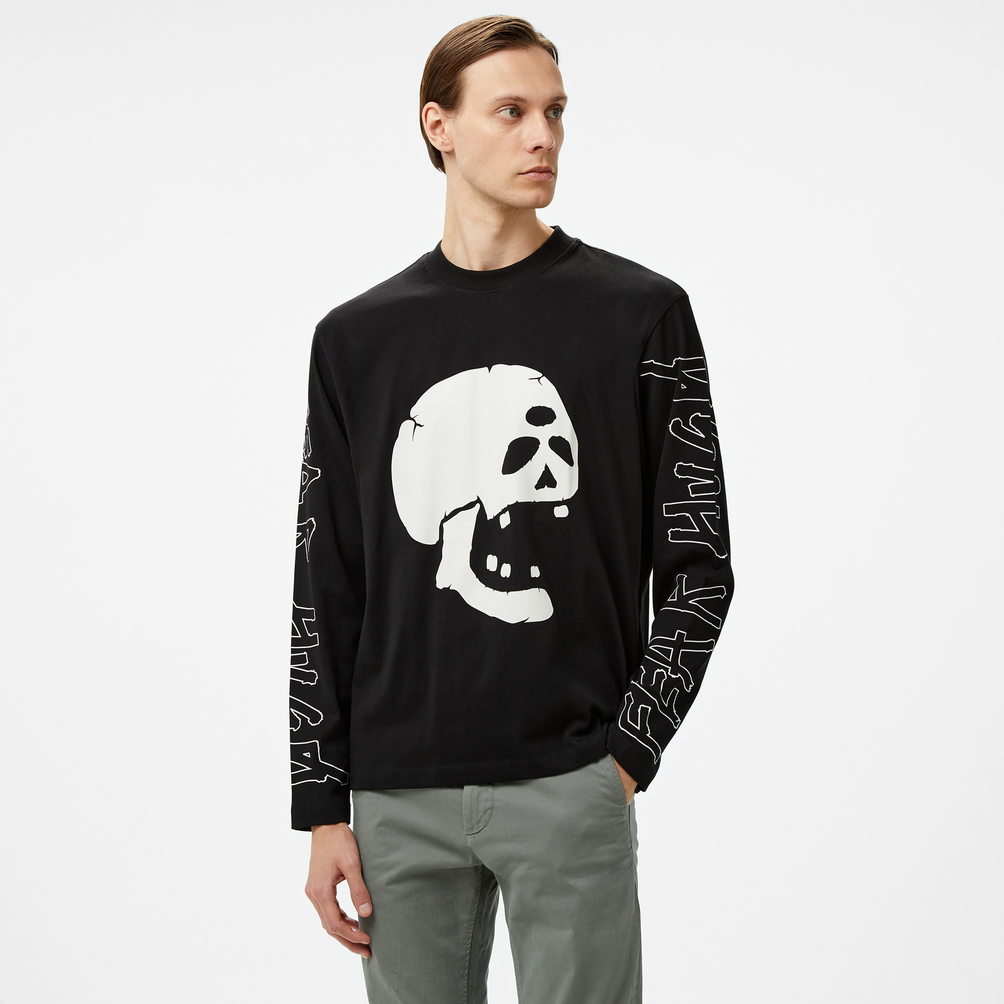 Hugo Dirabbilon solid Erkek Siyah T-Shirt