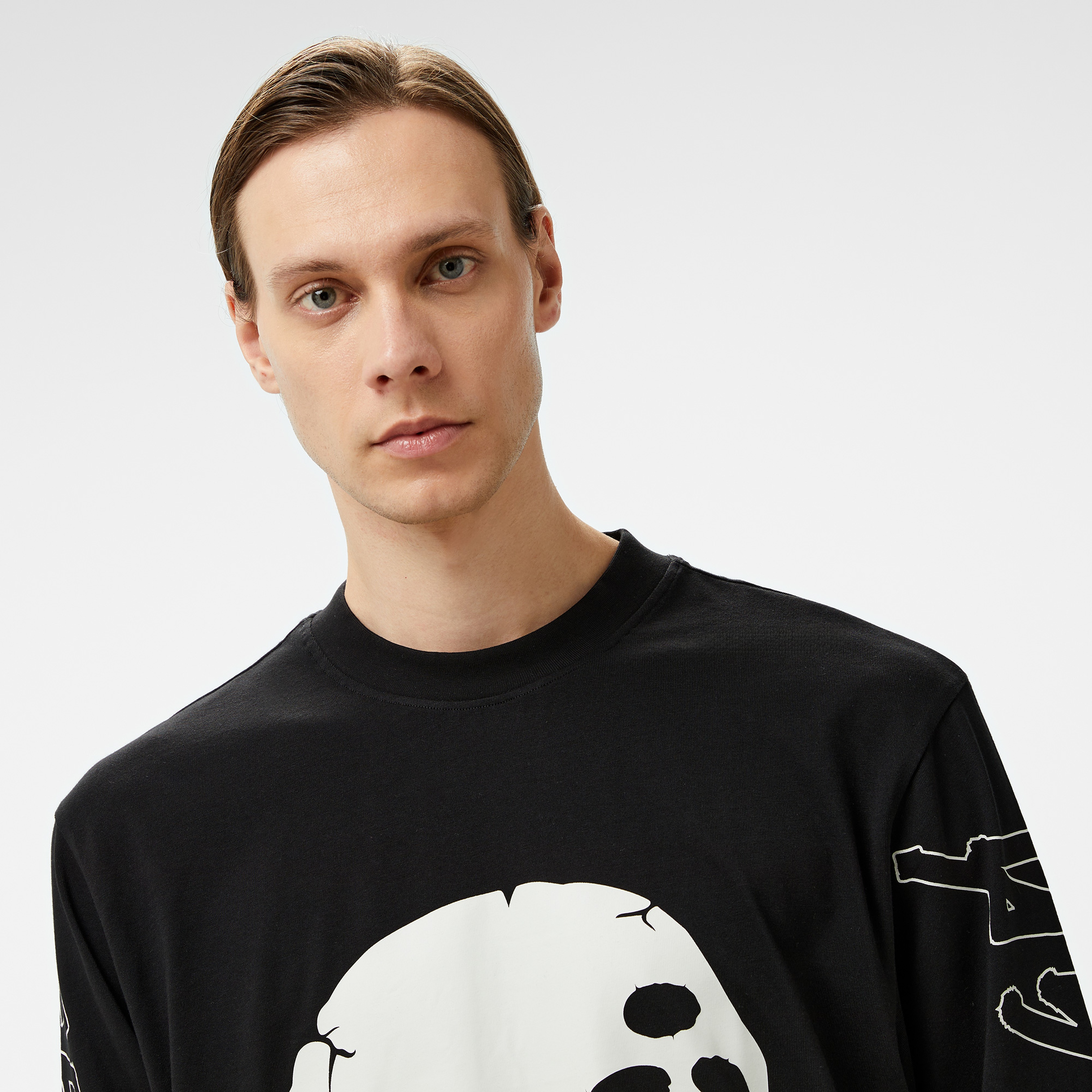 Hugo Dirabbilon solid Erkek Siyah T-Shirt