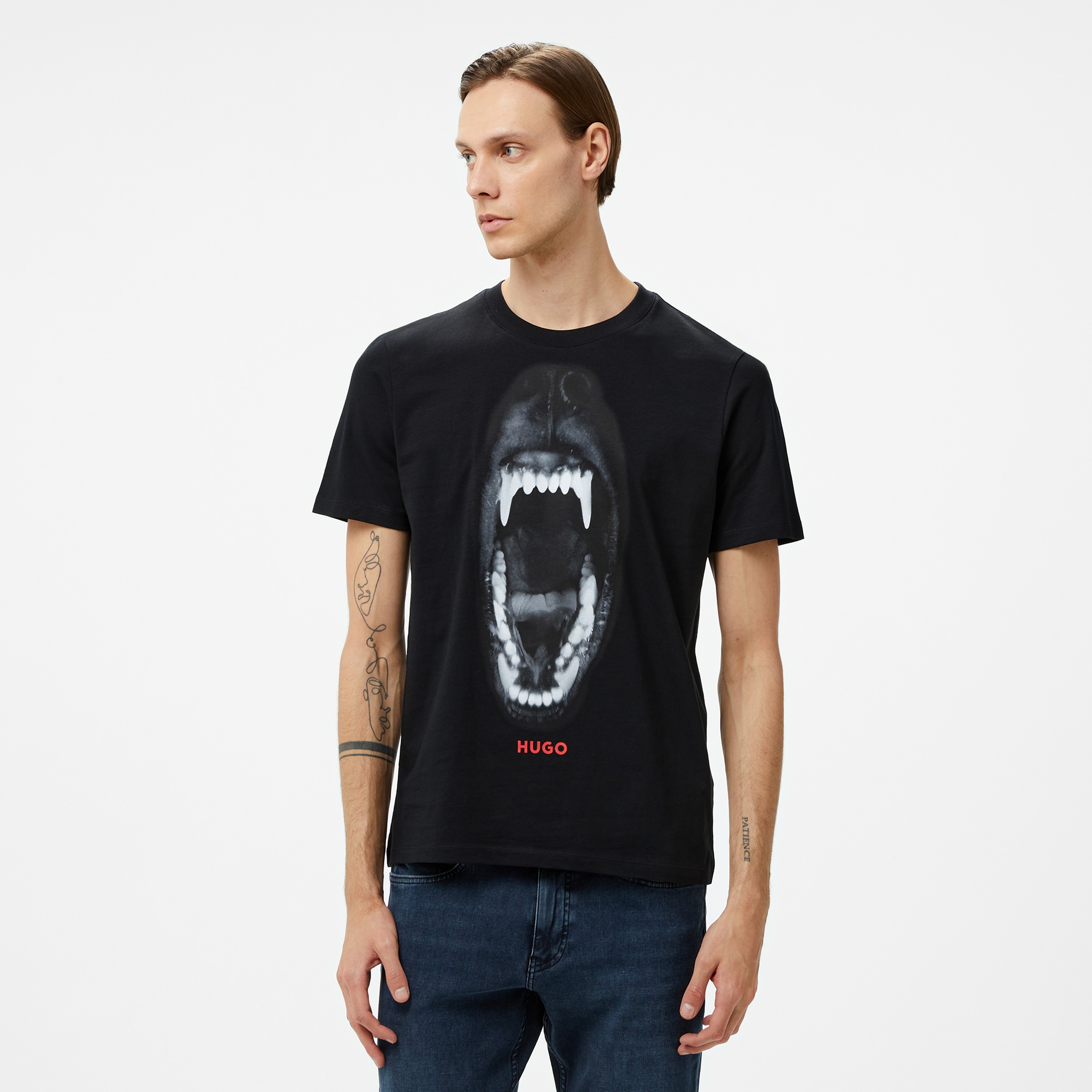 Hugo Dayaking Erkek Siyah T-Shirt