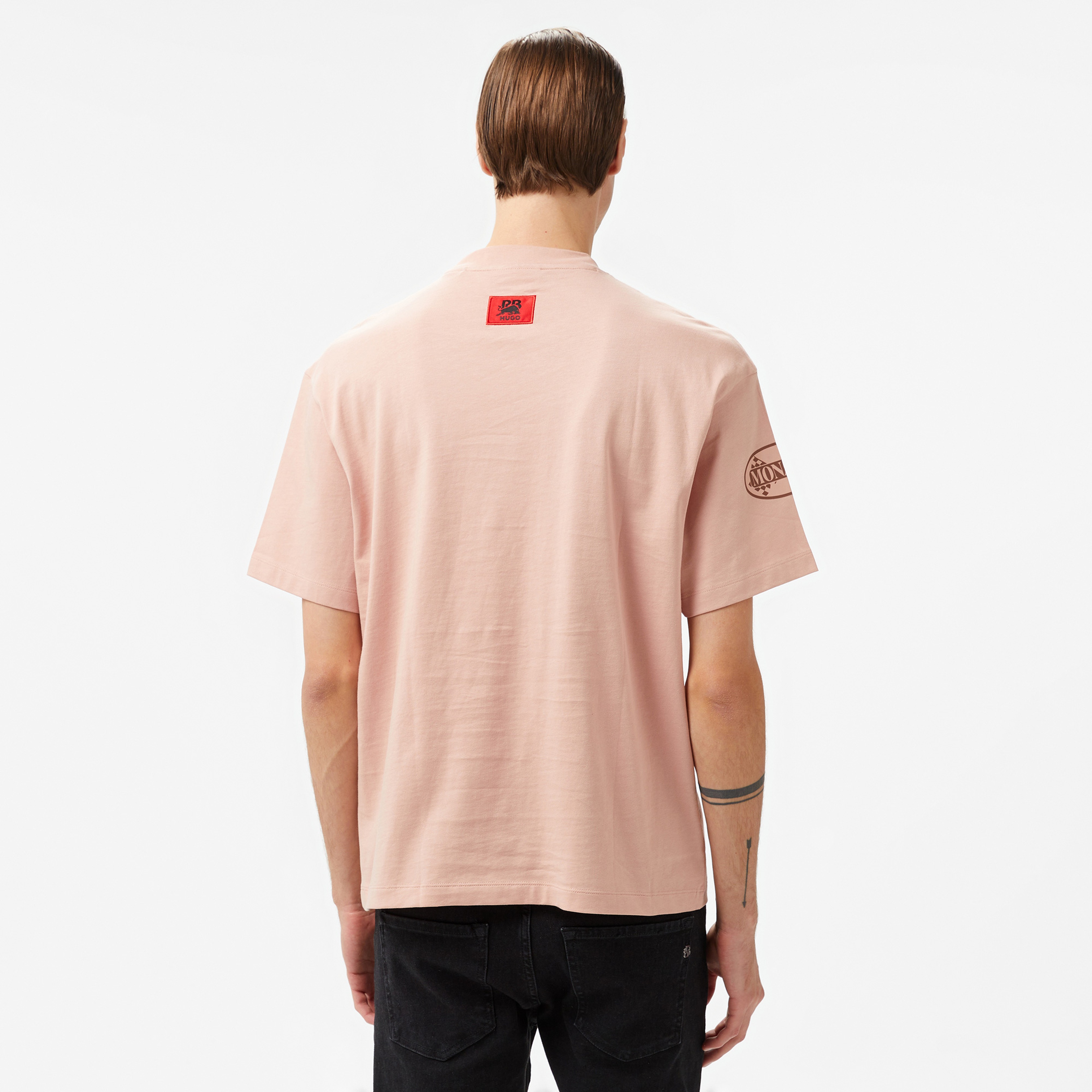 Hugo Druve RB Erkek Pembe T-Shirt