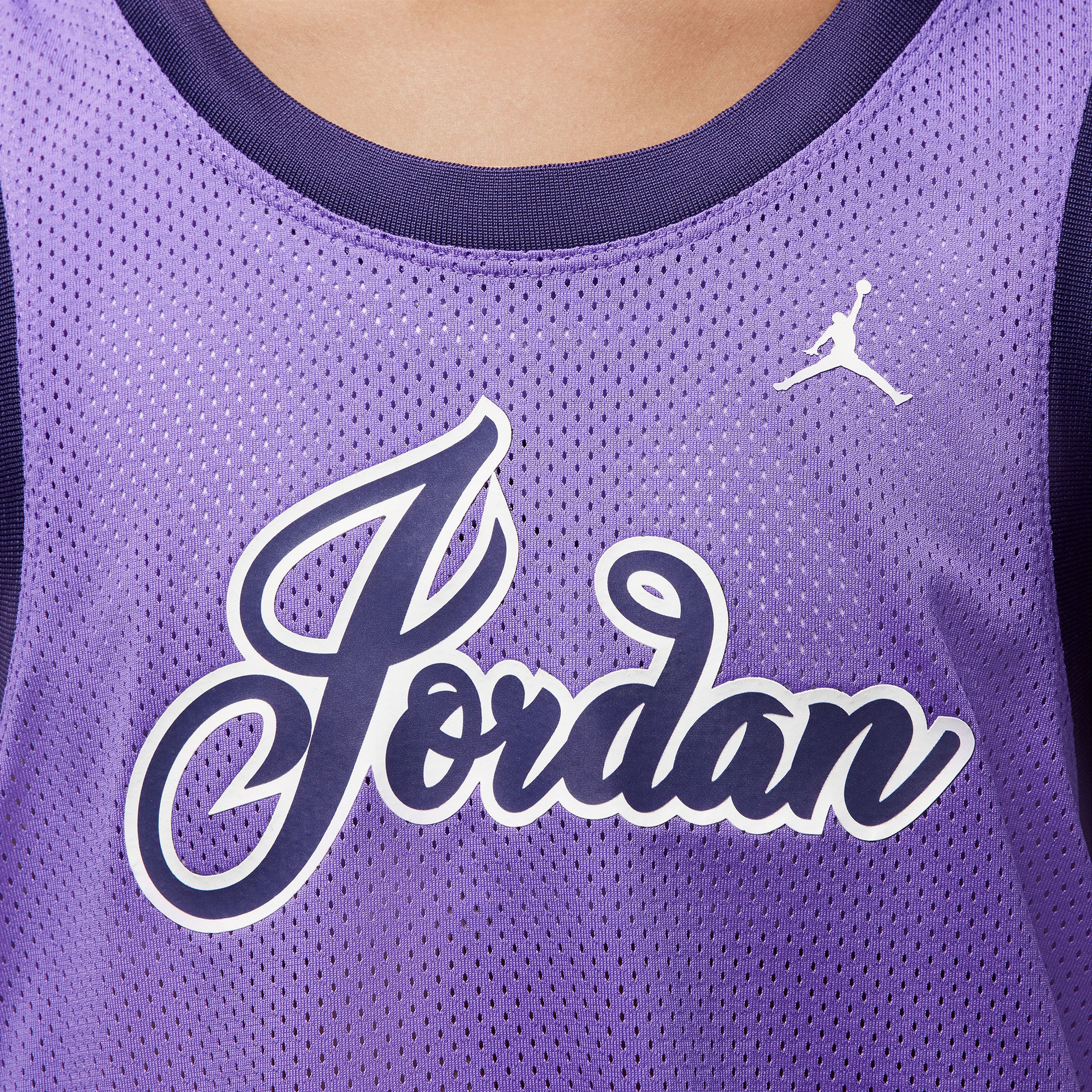 Jordan Jersey Kadın Mor Kolsuz T-Shirt
