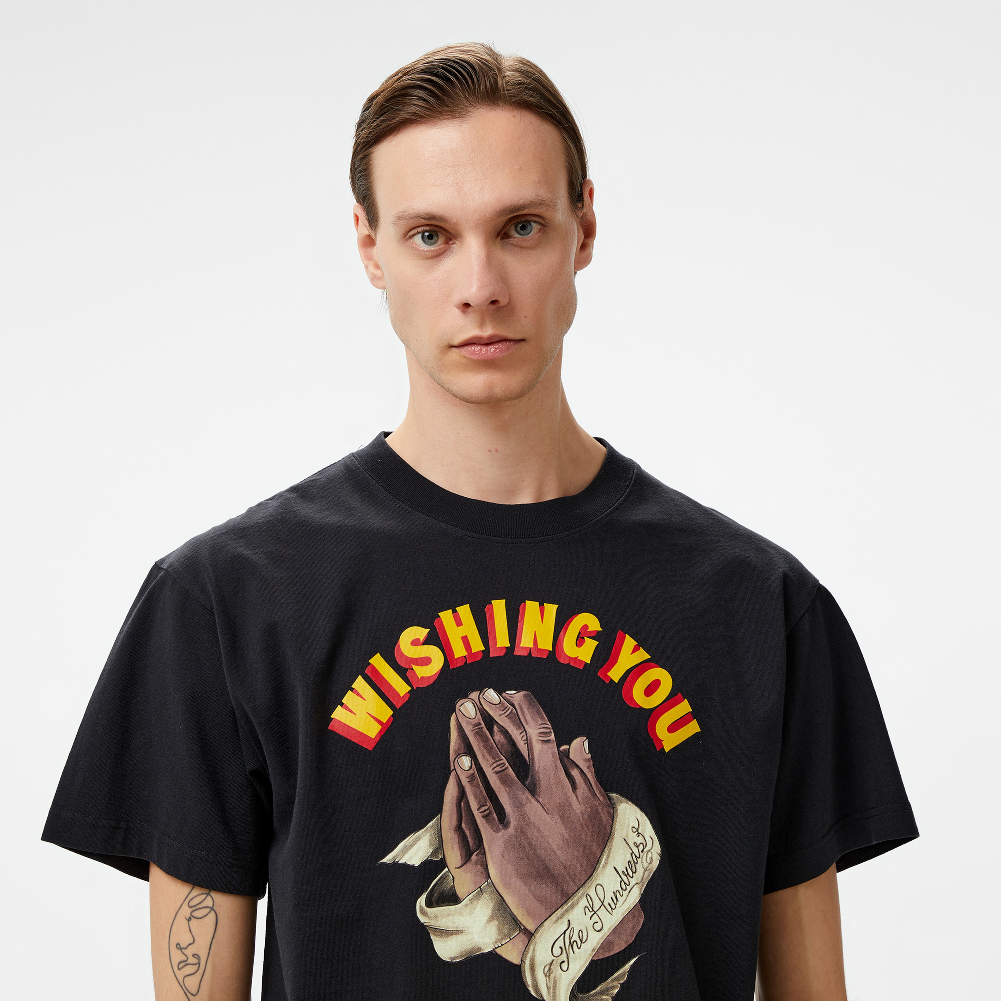 The Hundreds Best Wishes Erkek Siyah T-Shirt