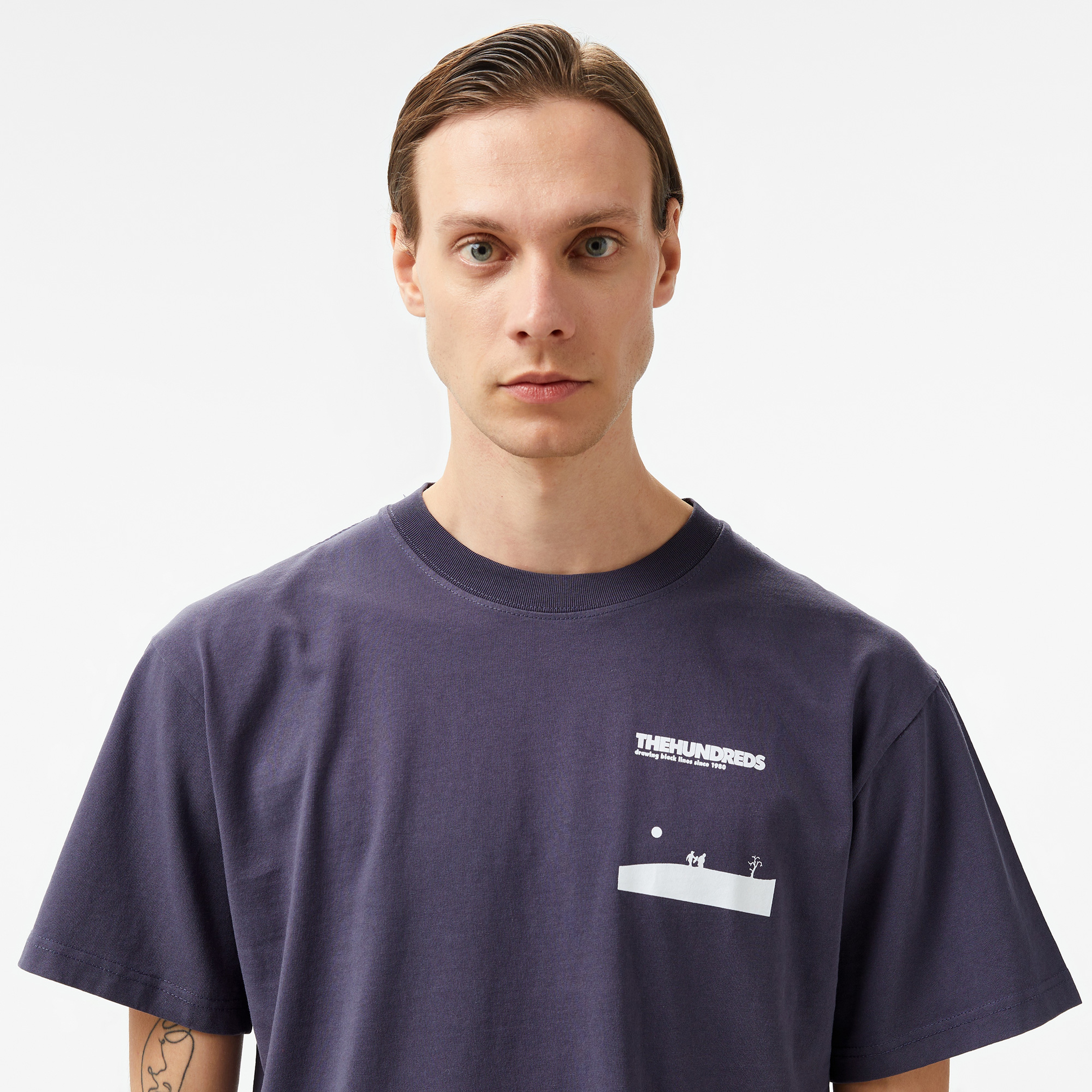 The Hundreds Still Waiting Erkek Lacivert T-Shirt