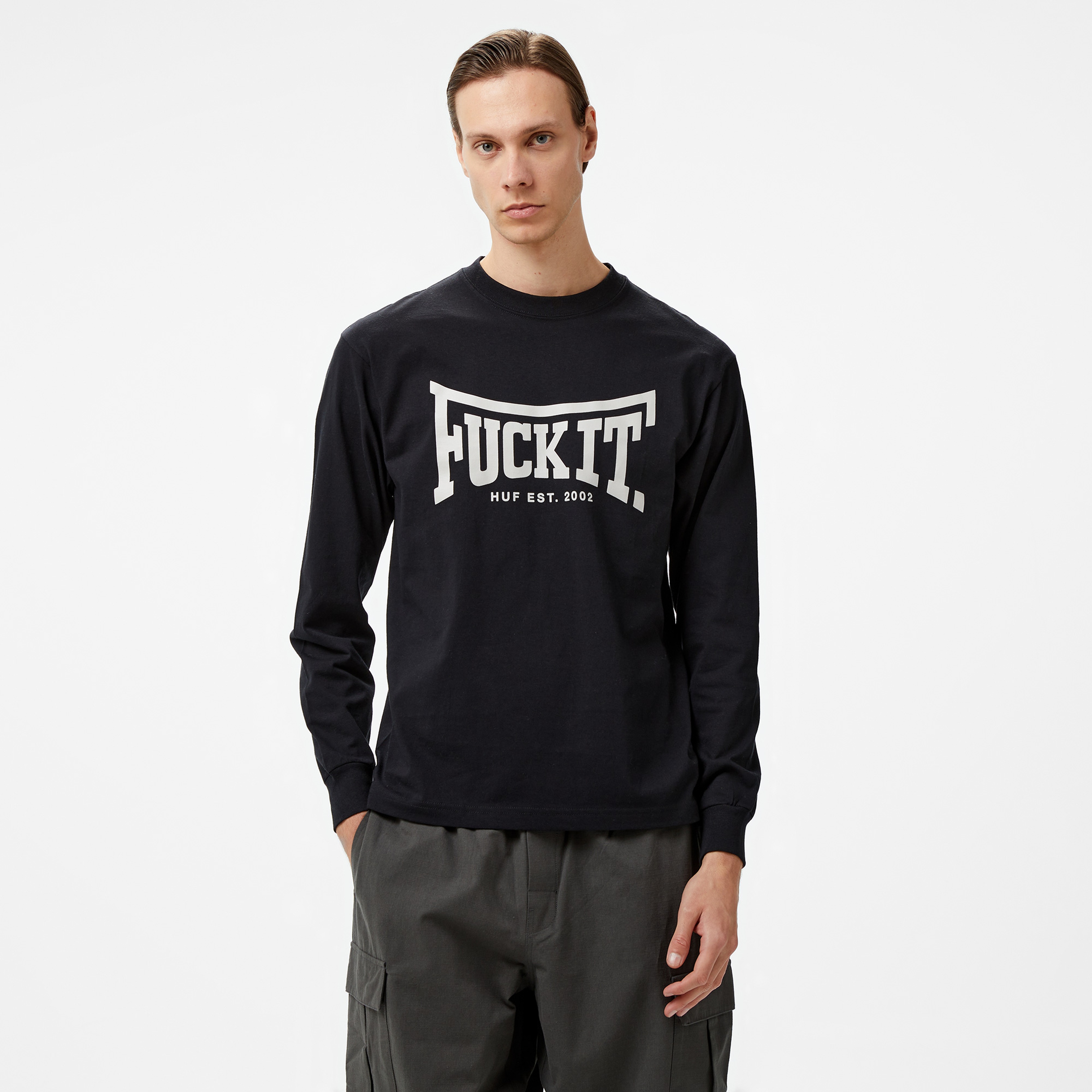 HUF Throwing Hands Erkek Siyah T-Shirt