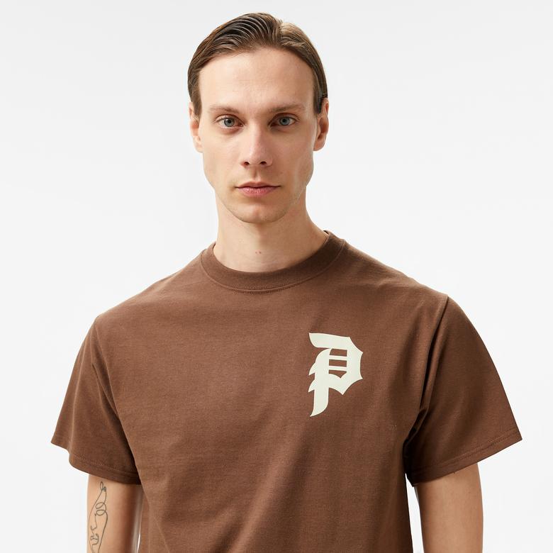 Primitive Courage Erkek Kahverengi T-Shirt