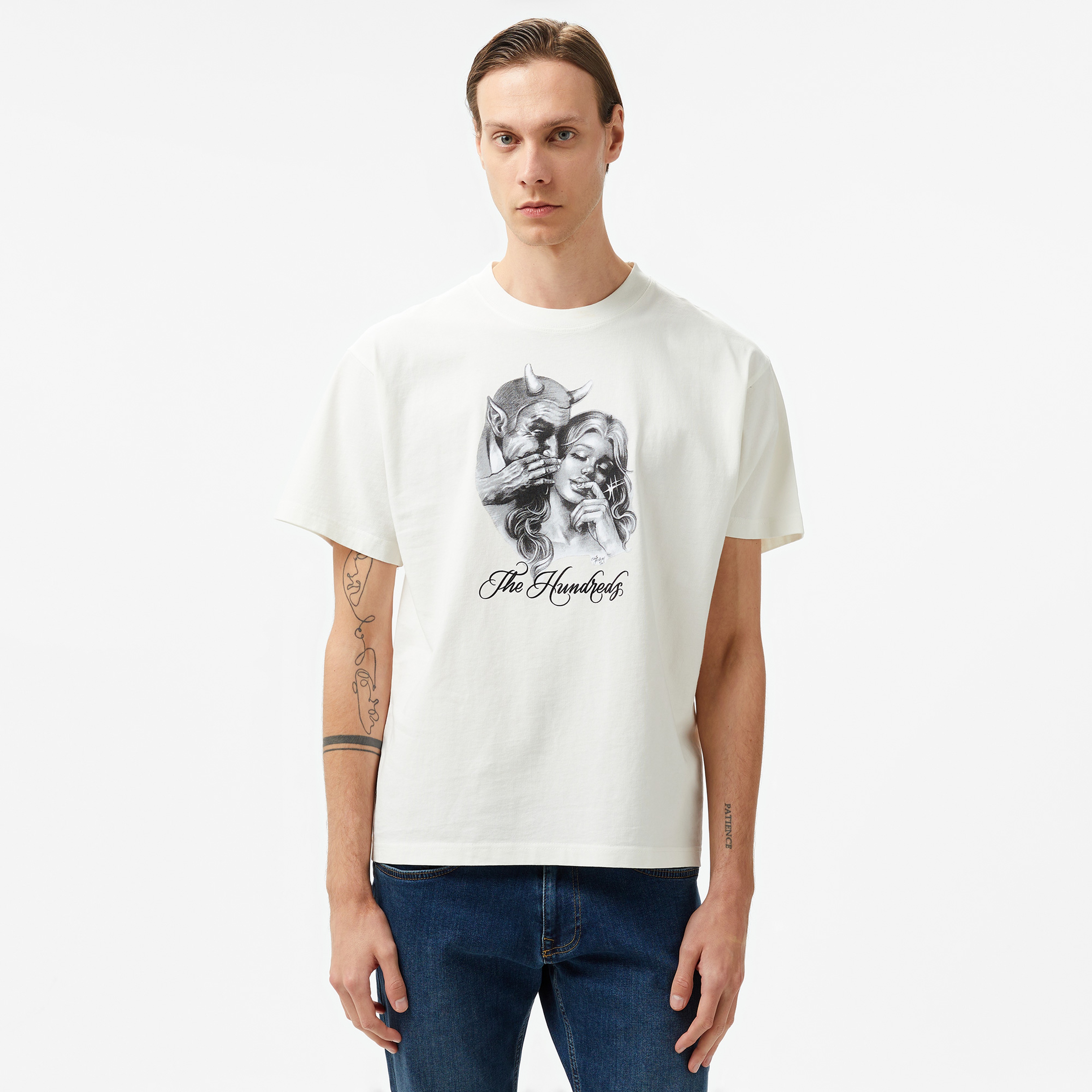 The Hundreds Ear Bender Erkek Beyaz T-Shirt