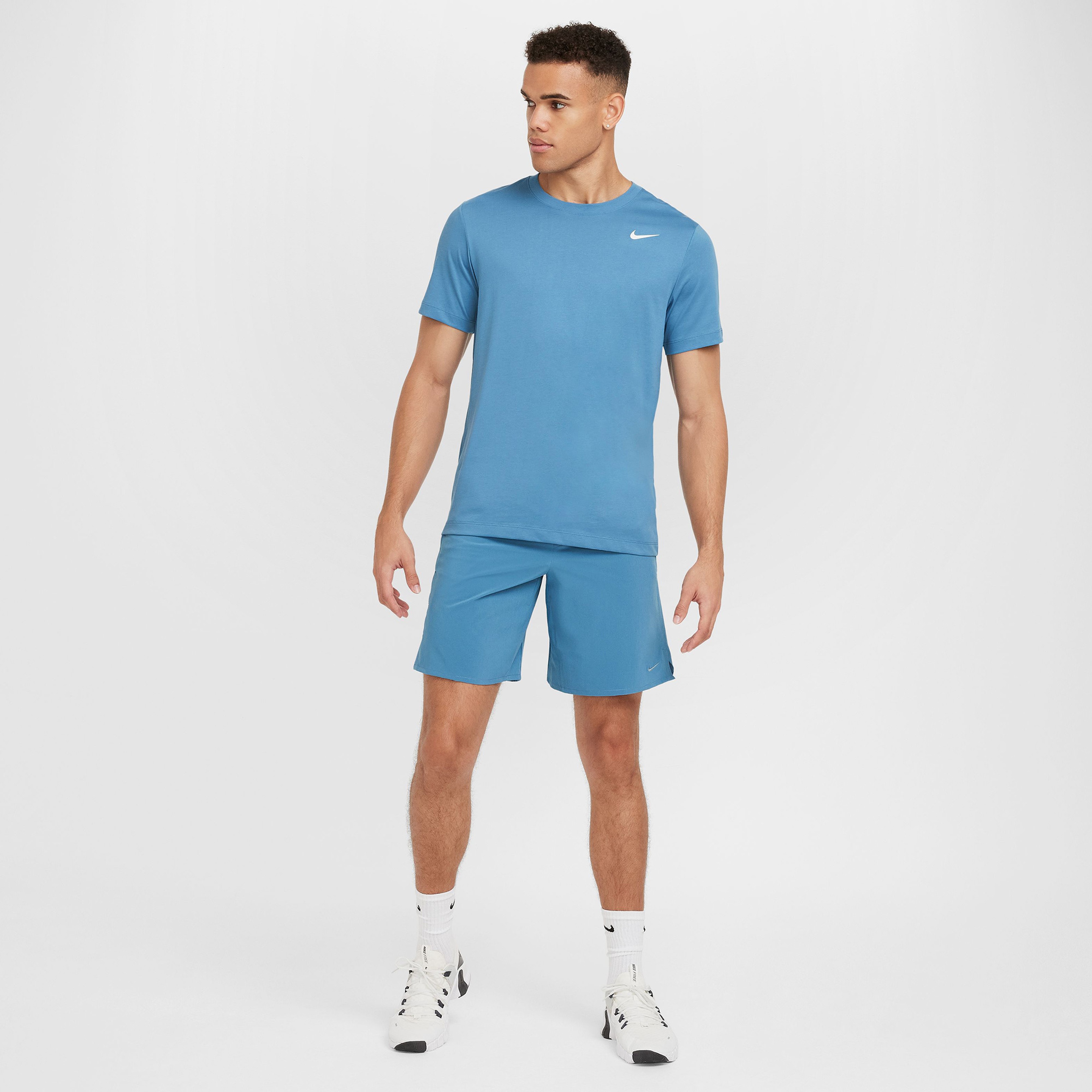 Nike Dri-Fit Erkek Mavi T-Shirt