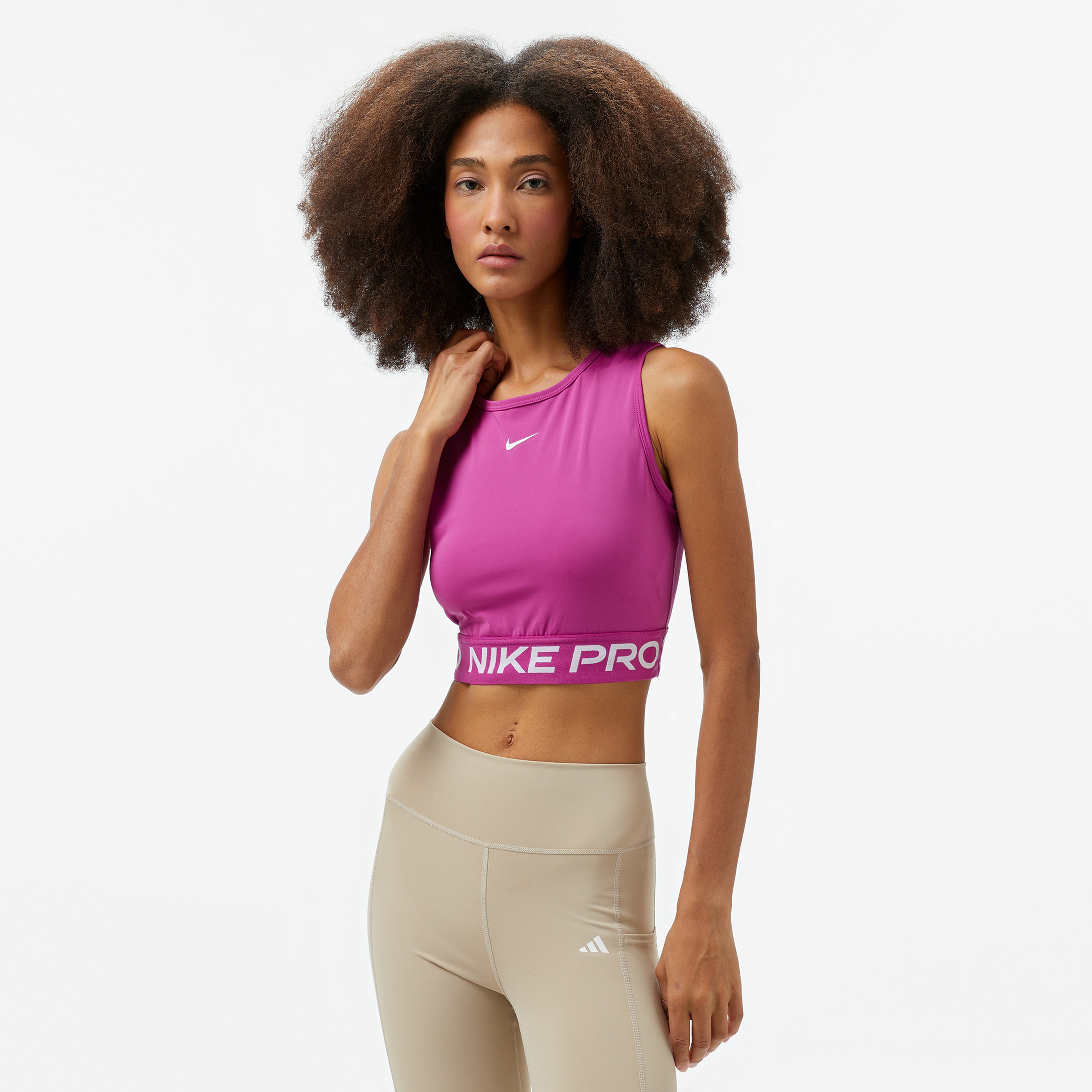 Nike Pro Dri-Fit Kadın Mor Kolsuz T-Shirt