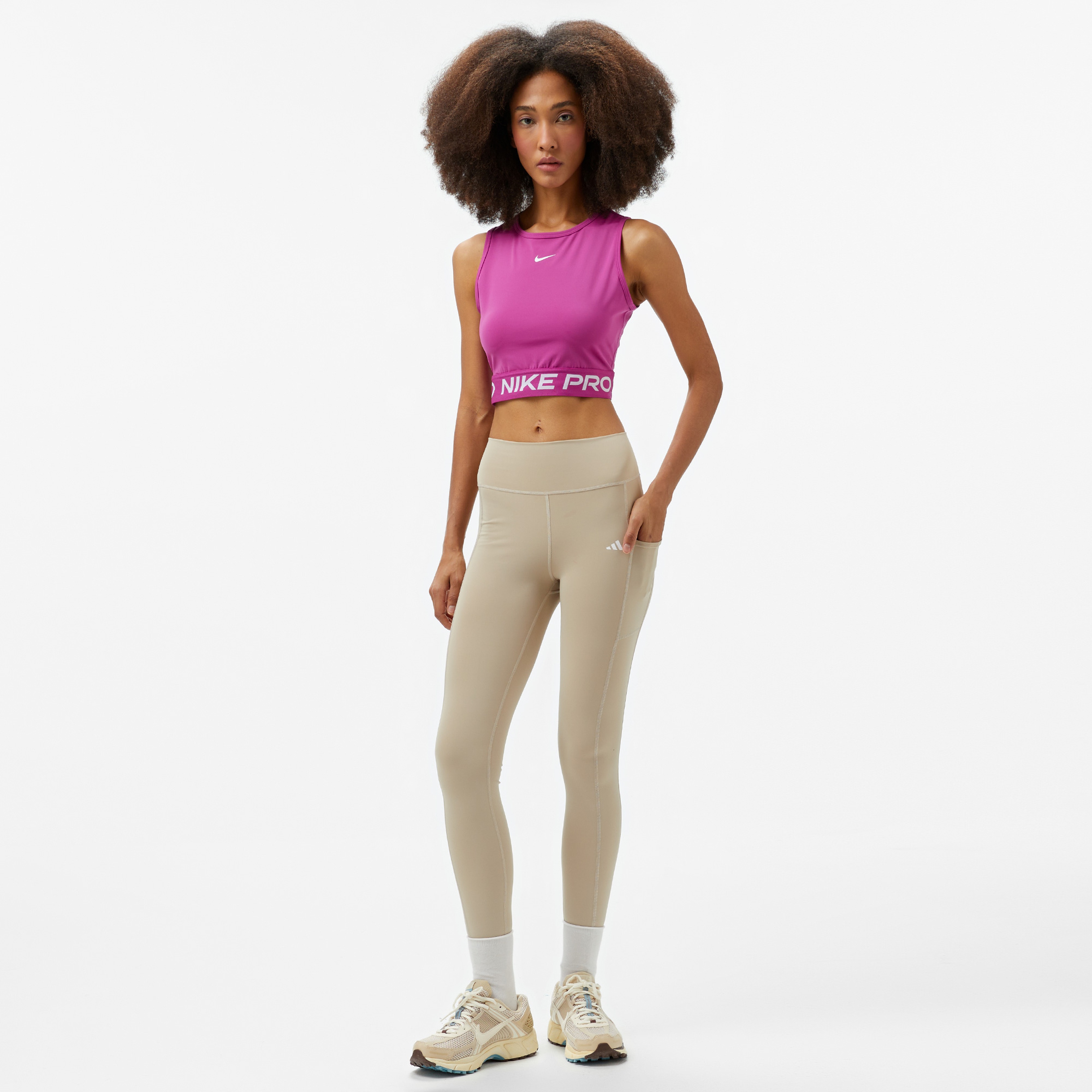 Nike Pro Dri-Fit Kadın Mor Kolsuz T-Shirt