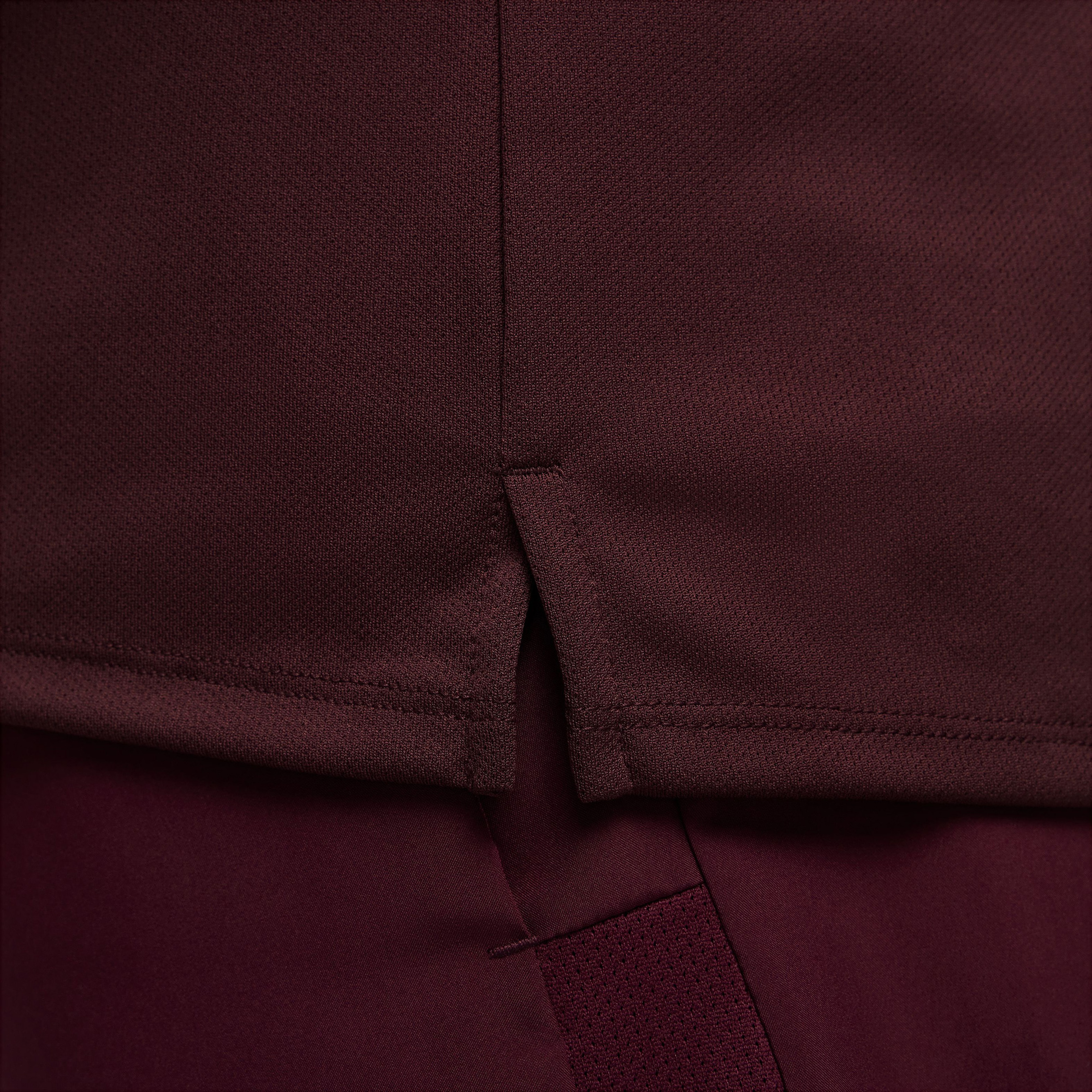 Nike Dri-Fit Miler Erkek Bordo T-Shirt