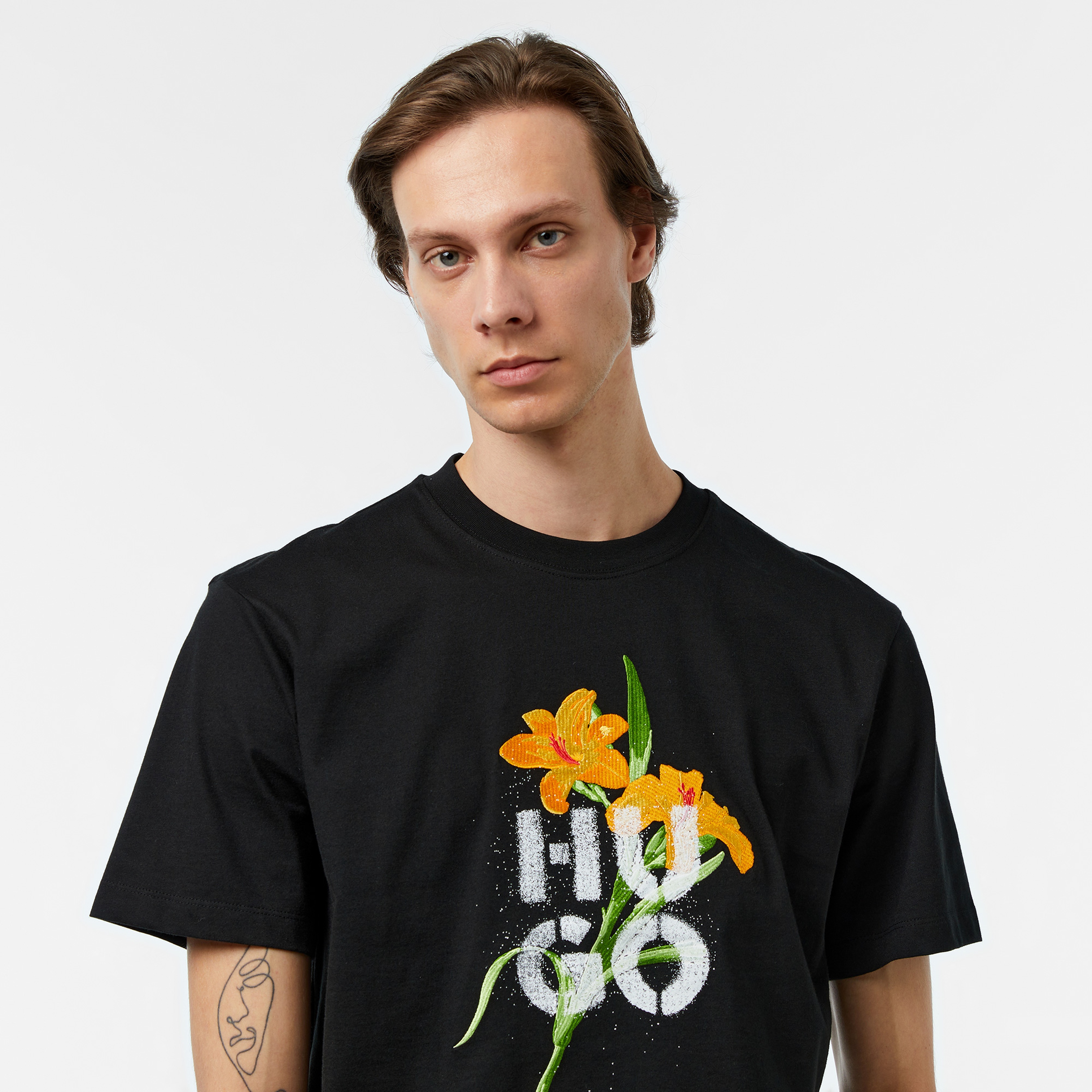 Hugo Dilablumi Erkek Siyah T-Shirt