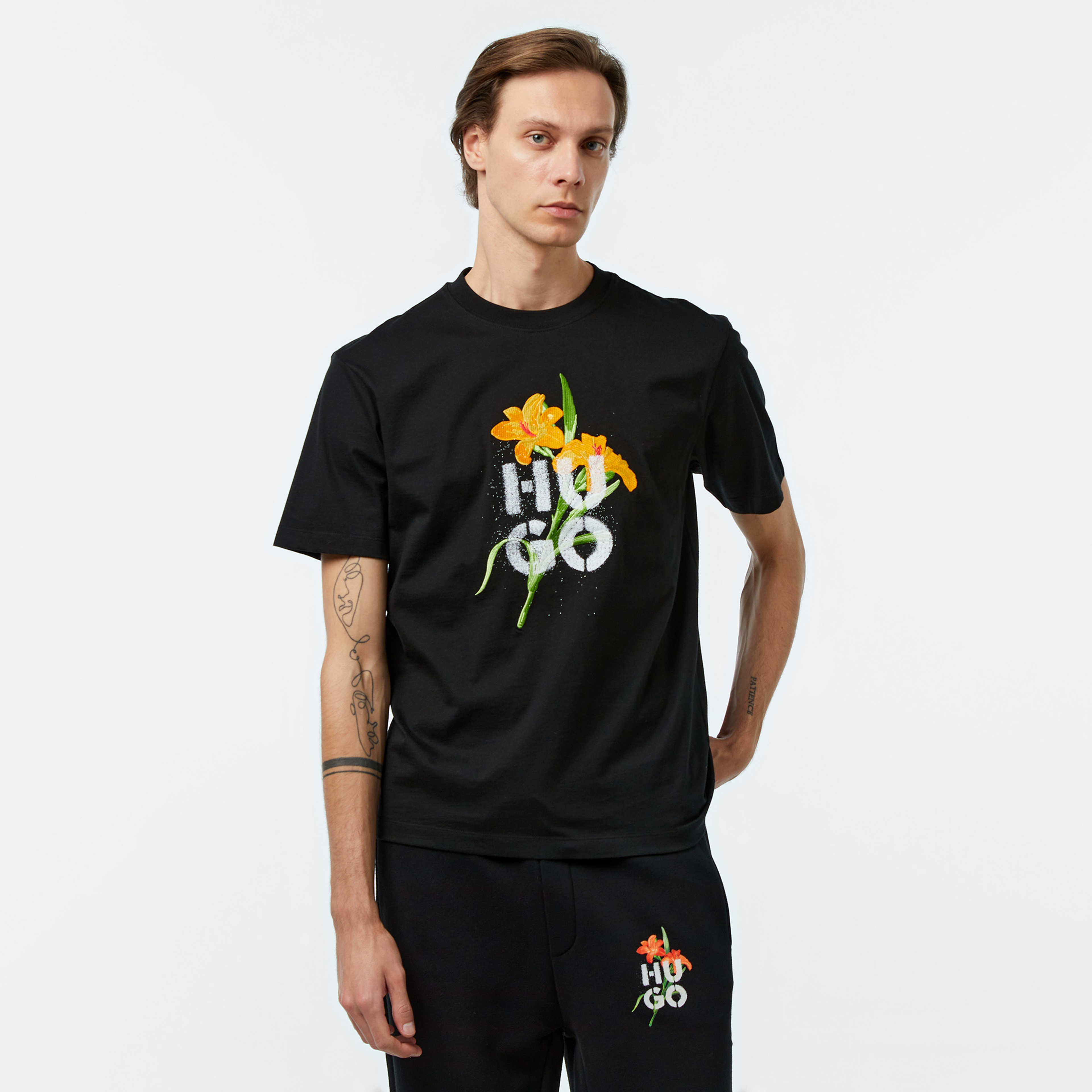 Hugo Dilablumi Erkek Siyah T-Shirt