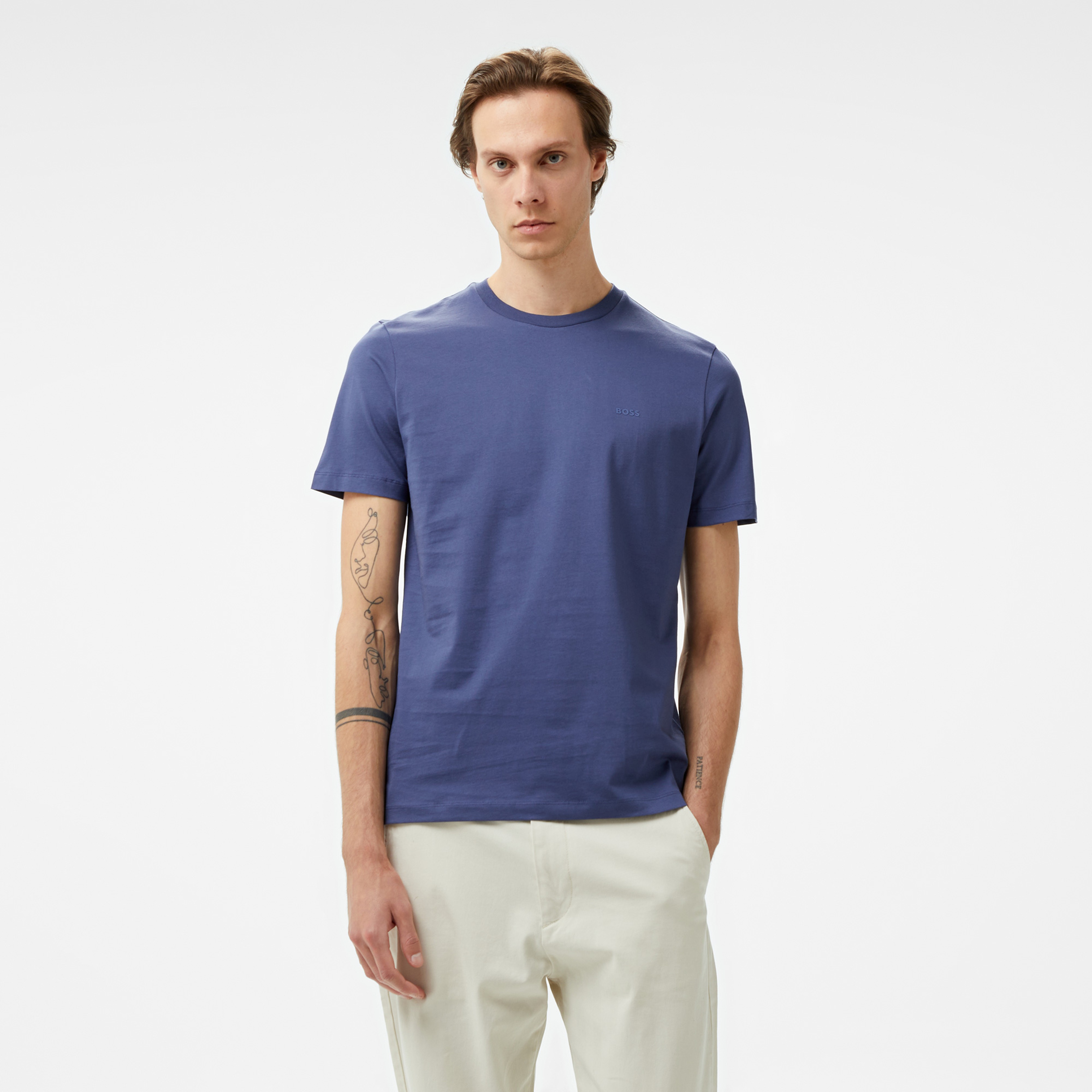 Boss Thompson 01 Erkek Lacivert T-Shirt