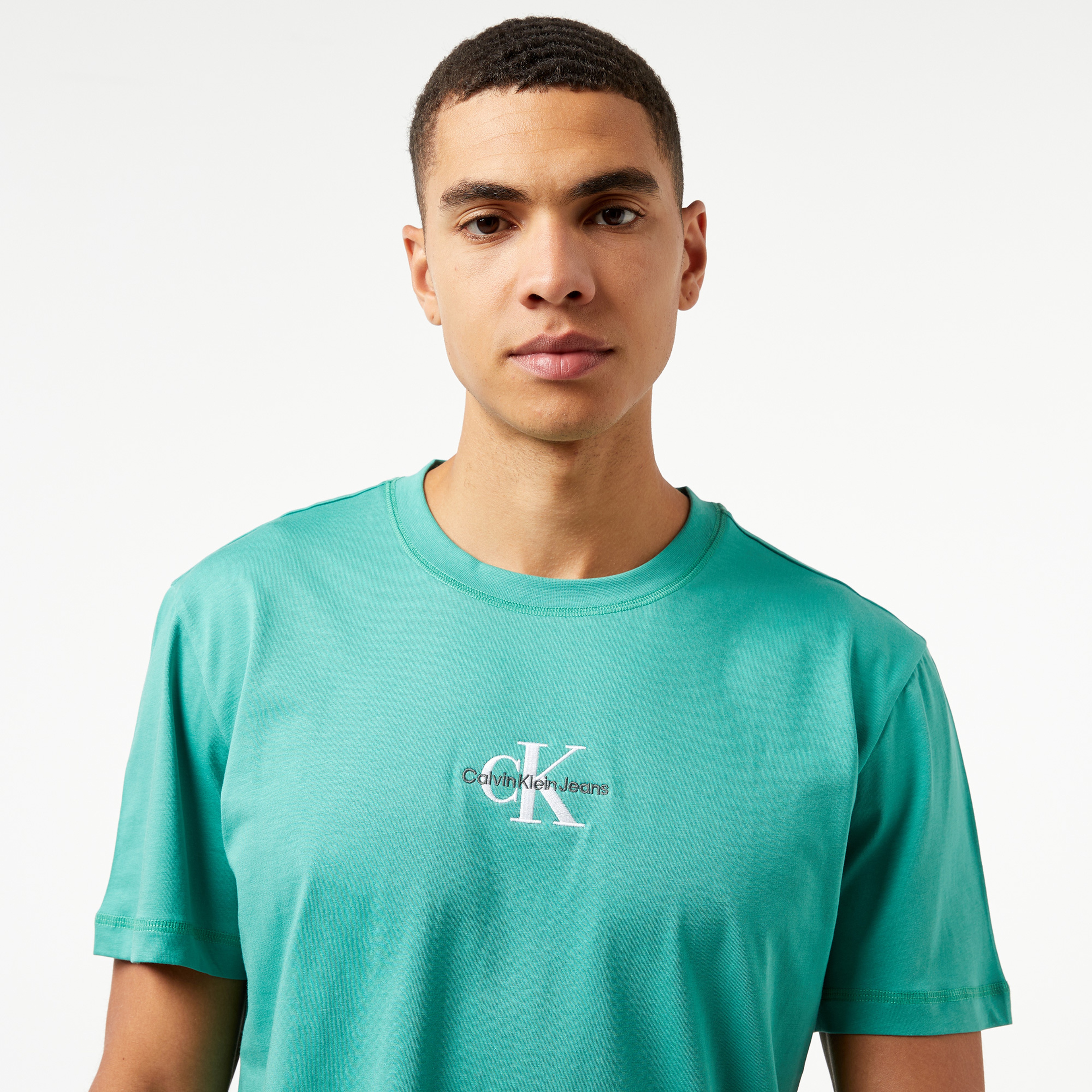 Calvin Klein Jeans Monologo Erkek Yeşil T-Shirt