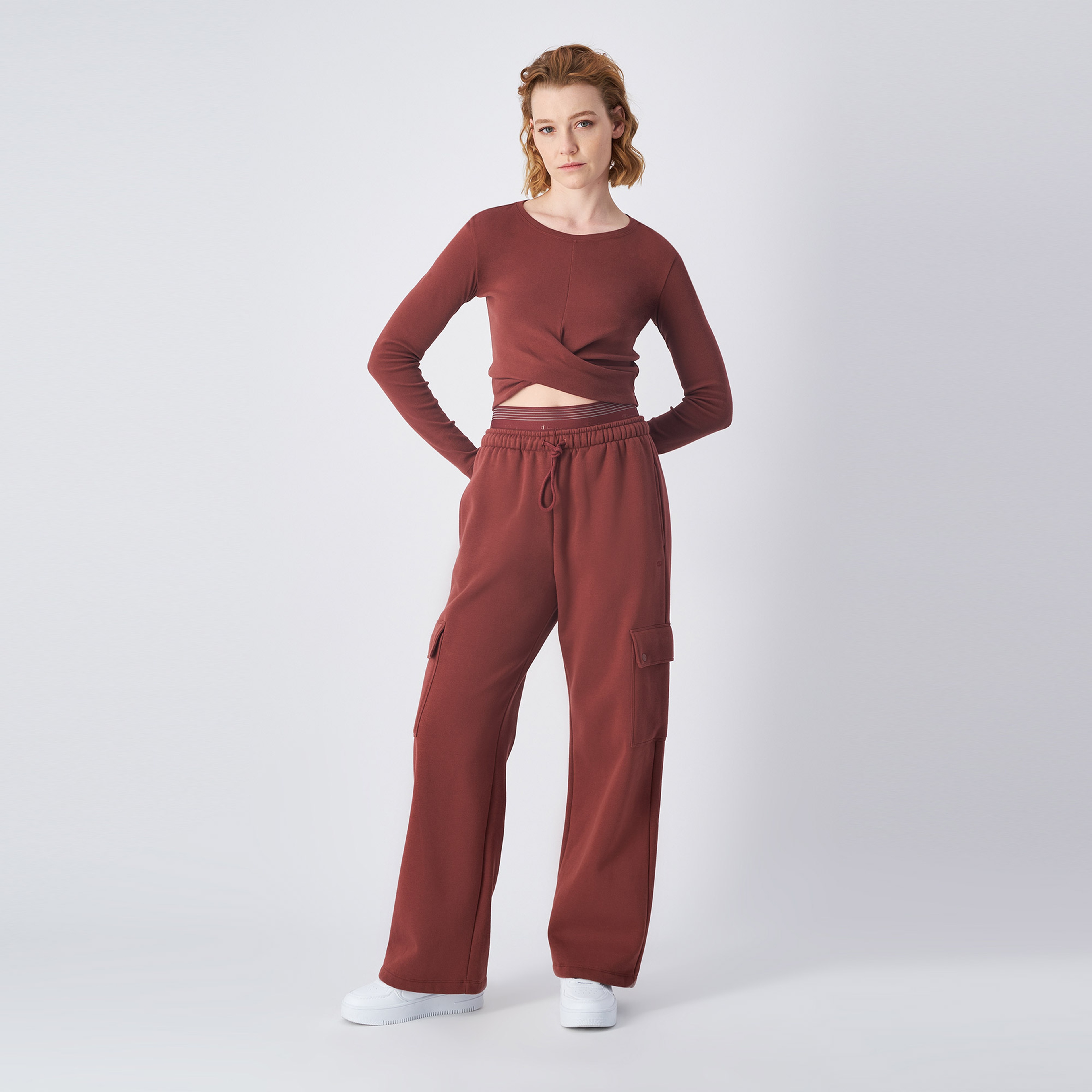 Champion Kadın Bordo T-Shirt