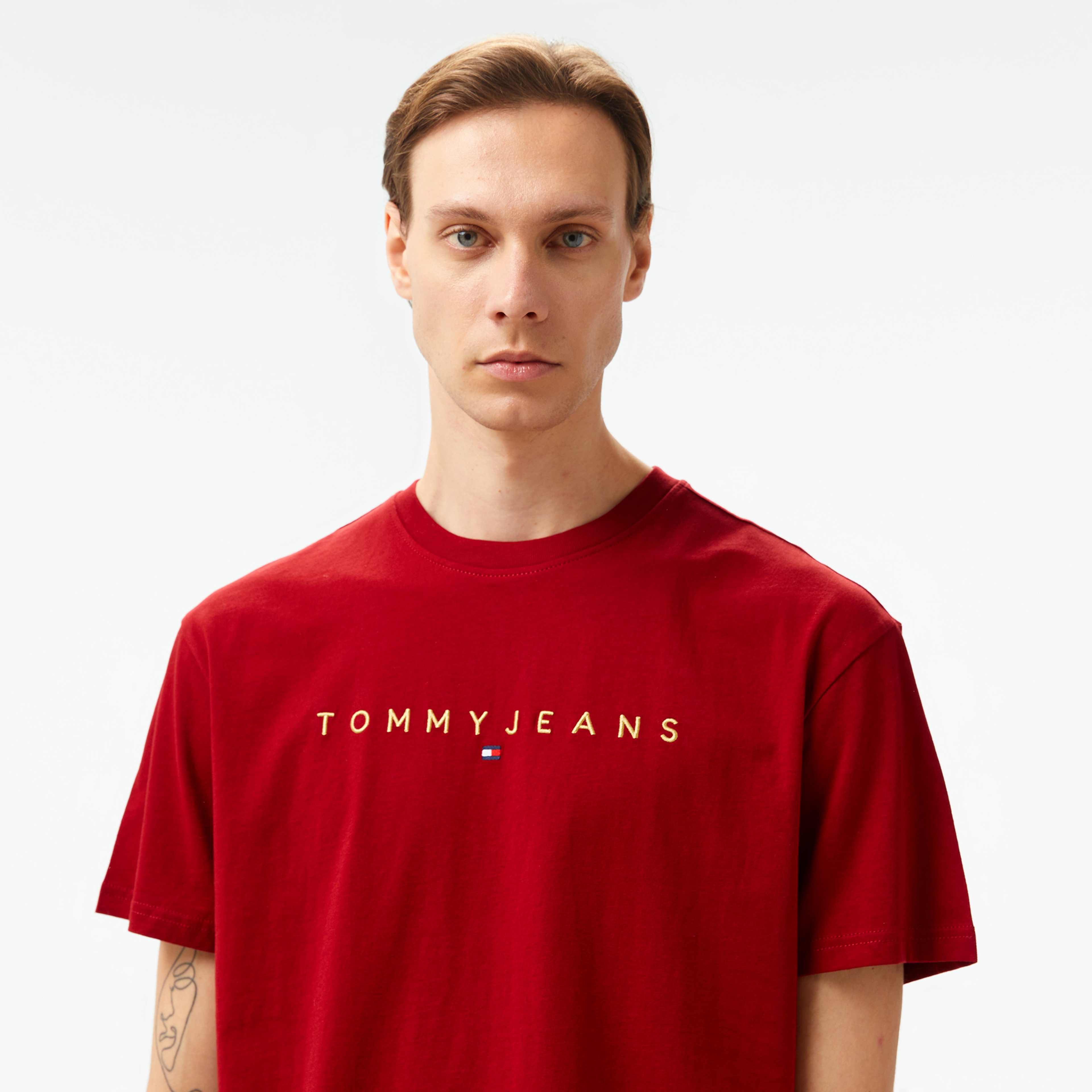 Tommy Jeans Erkek Kırmızı T-Shirt