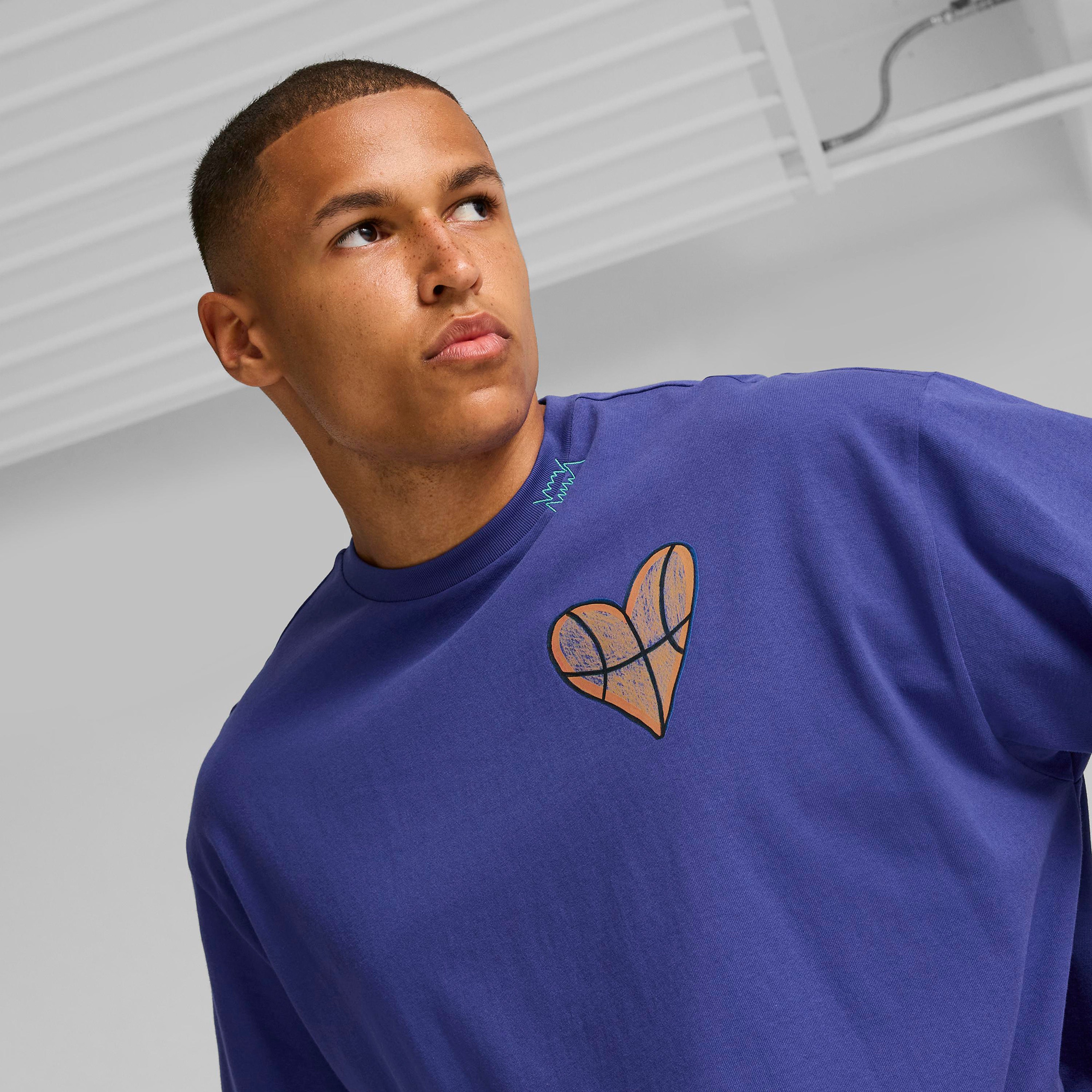 Puma Getting Crafty Ss Erkek Mor T-Shirt