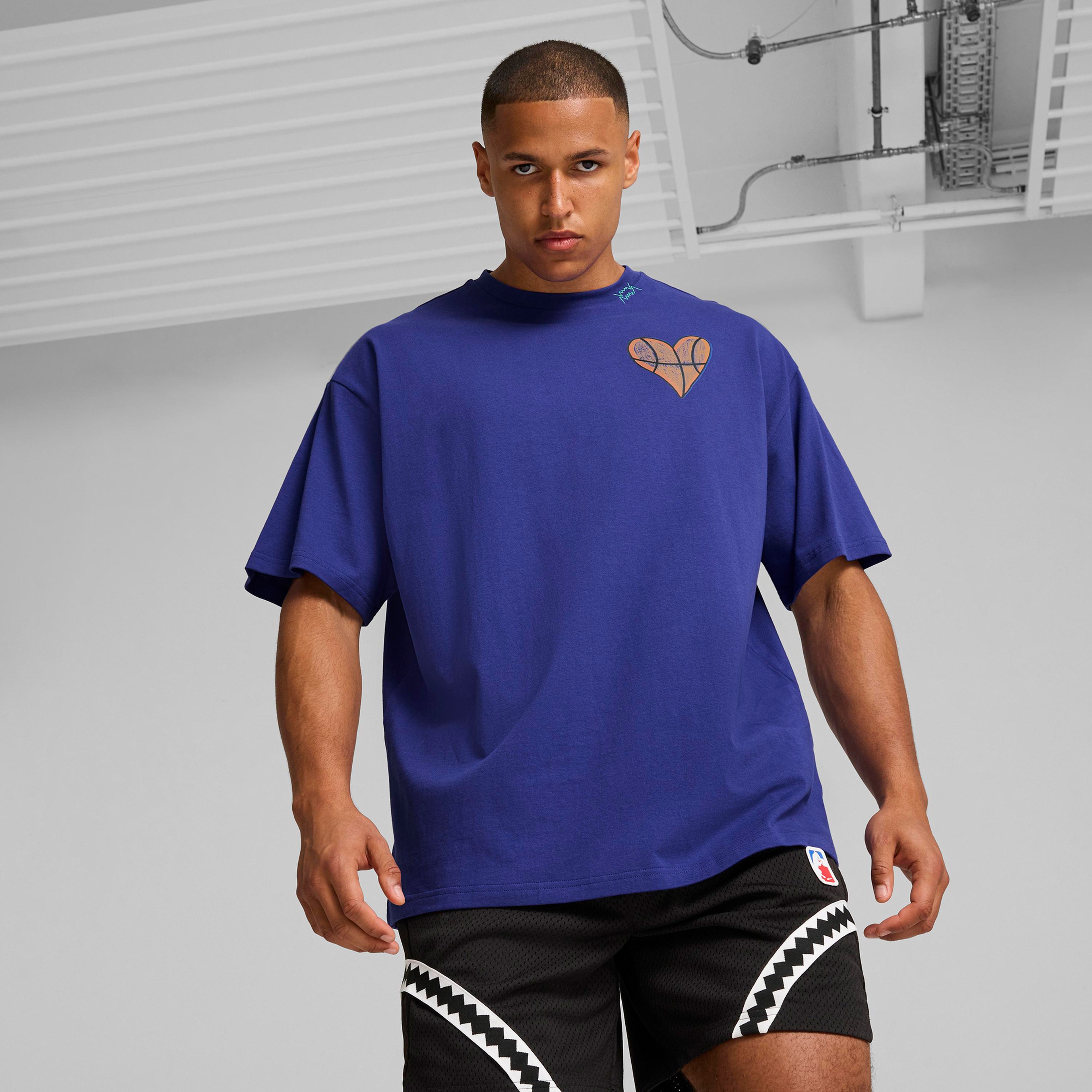 Puma Getting Crafty Ss Erkek Mor T-Shirt