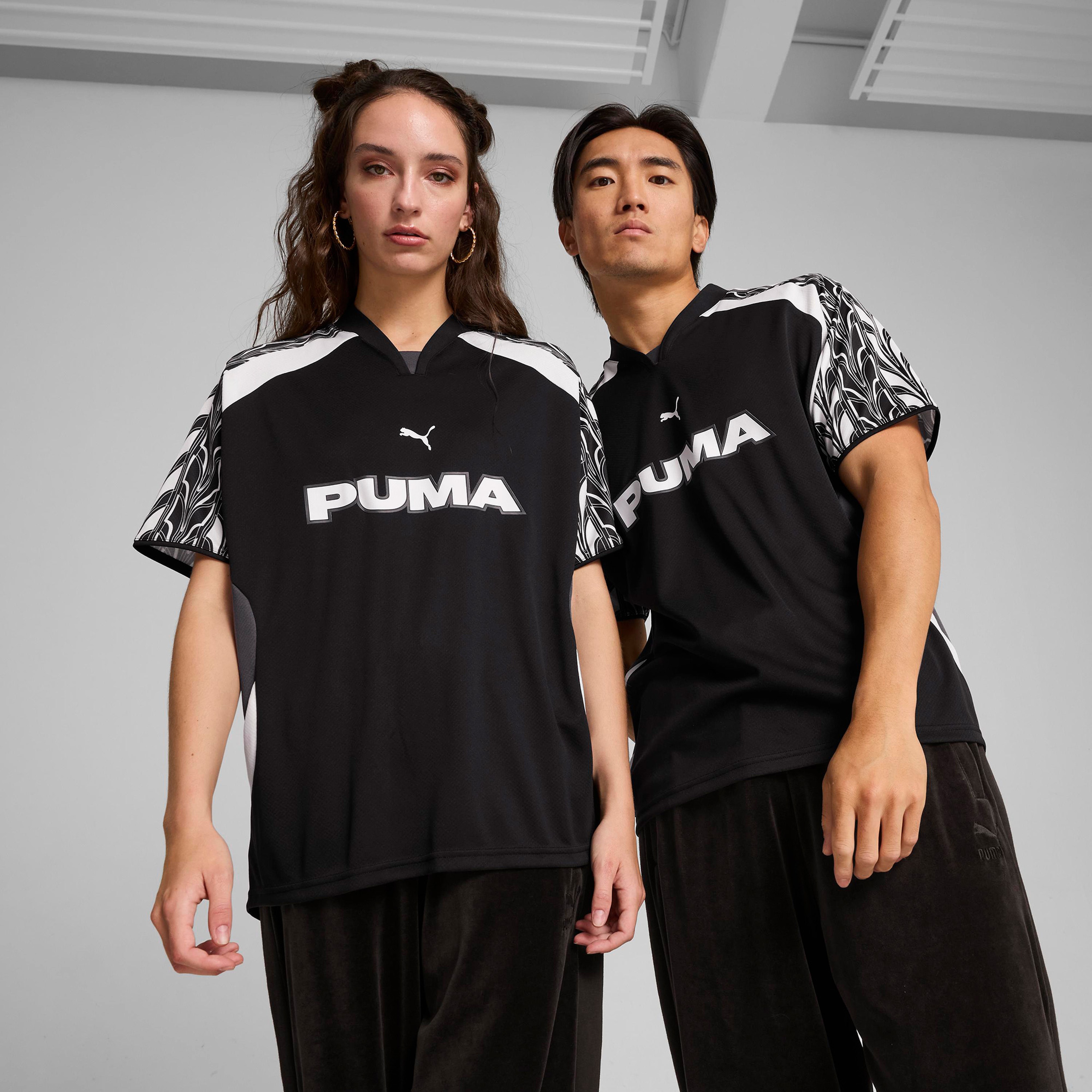 Puma Football Jersey Relaxed Unisex Siyah T-Shirt