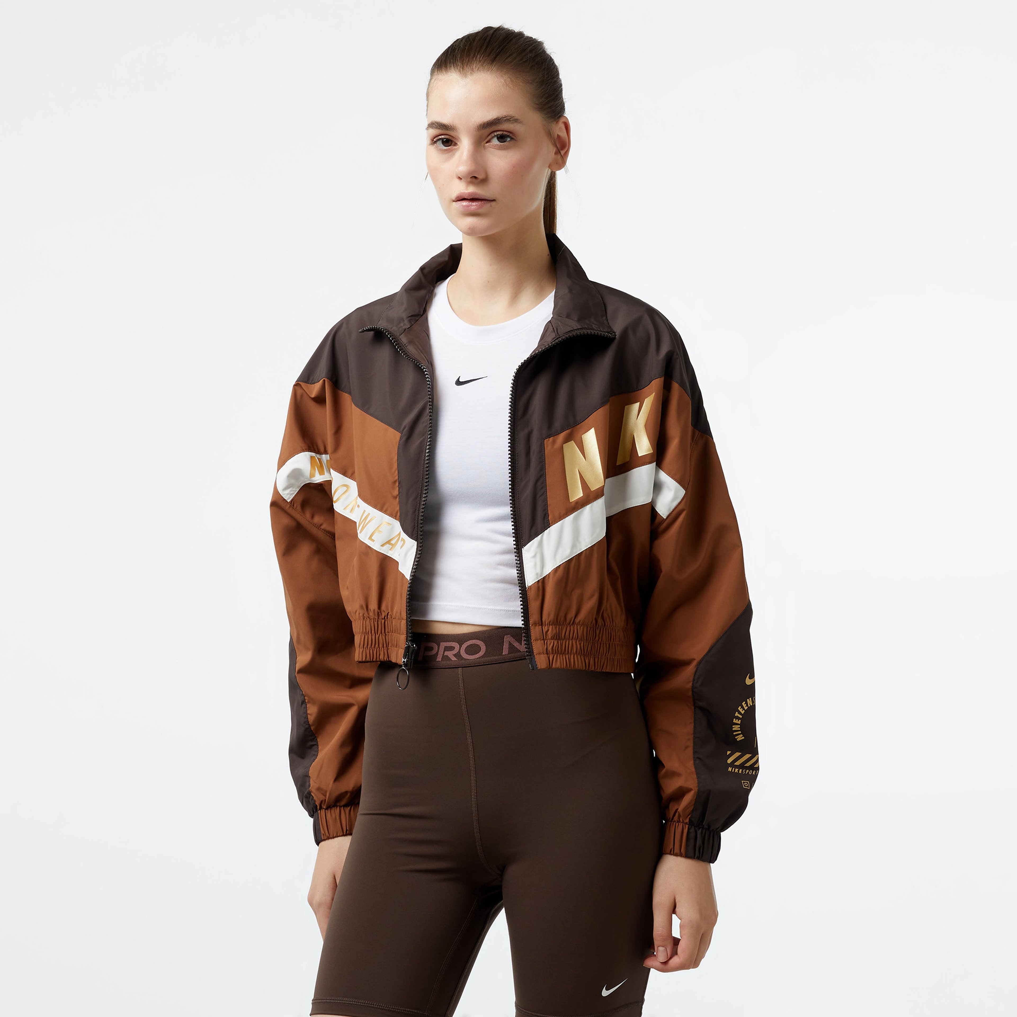 Nike Sportswear Woven Street Kadın Kahverengi Ceket