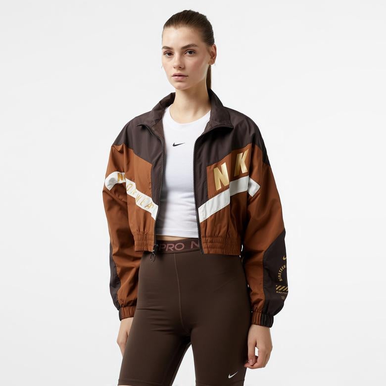 Nike Sportswear Woven Street Kadın Kahverengi Ceket