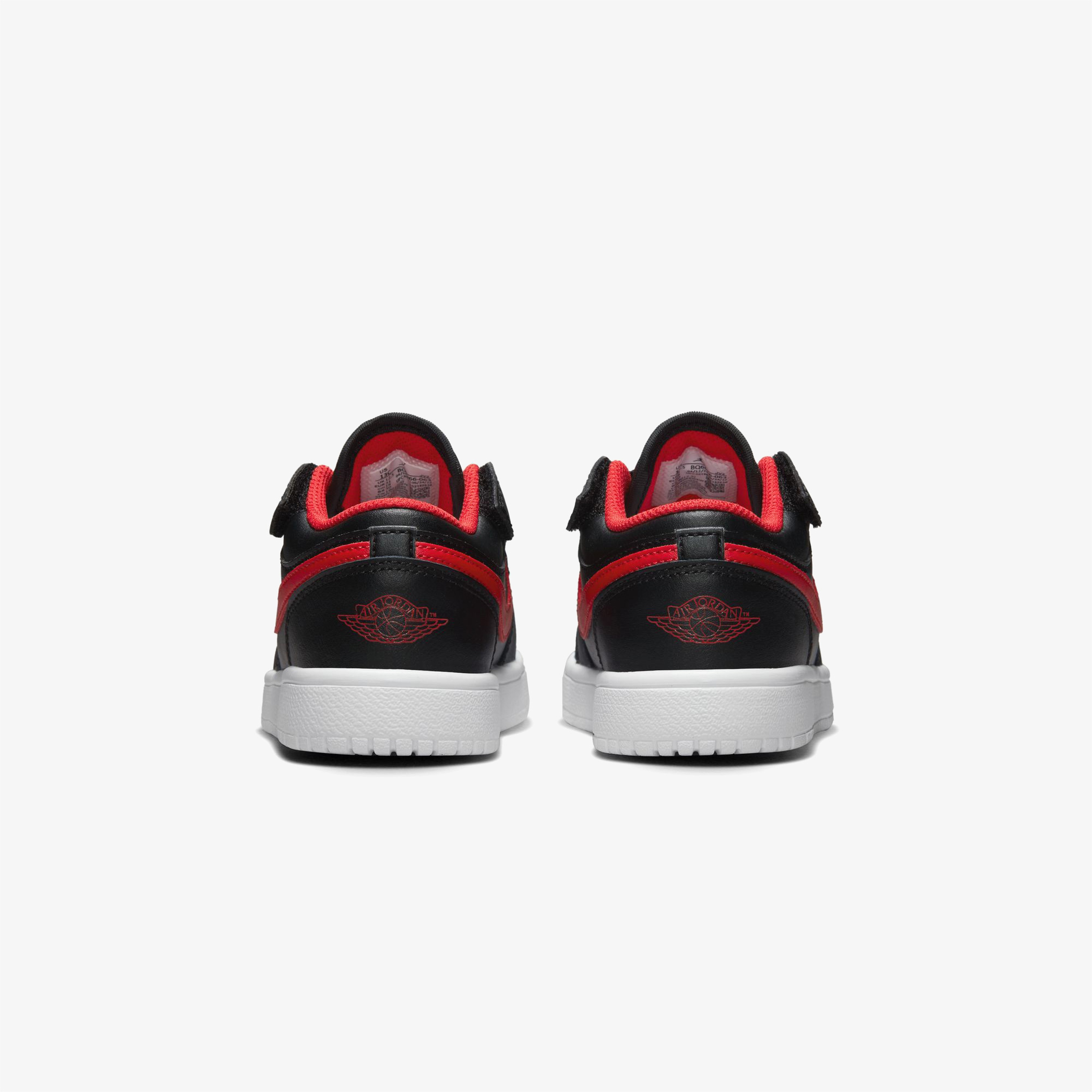 Jordan 1 Low Alt Çocuk Siyah-Kırmızı Spor Ayakkabı