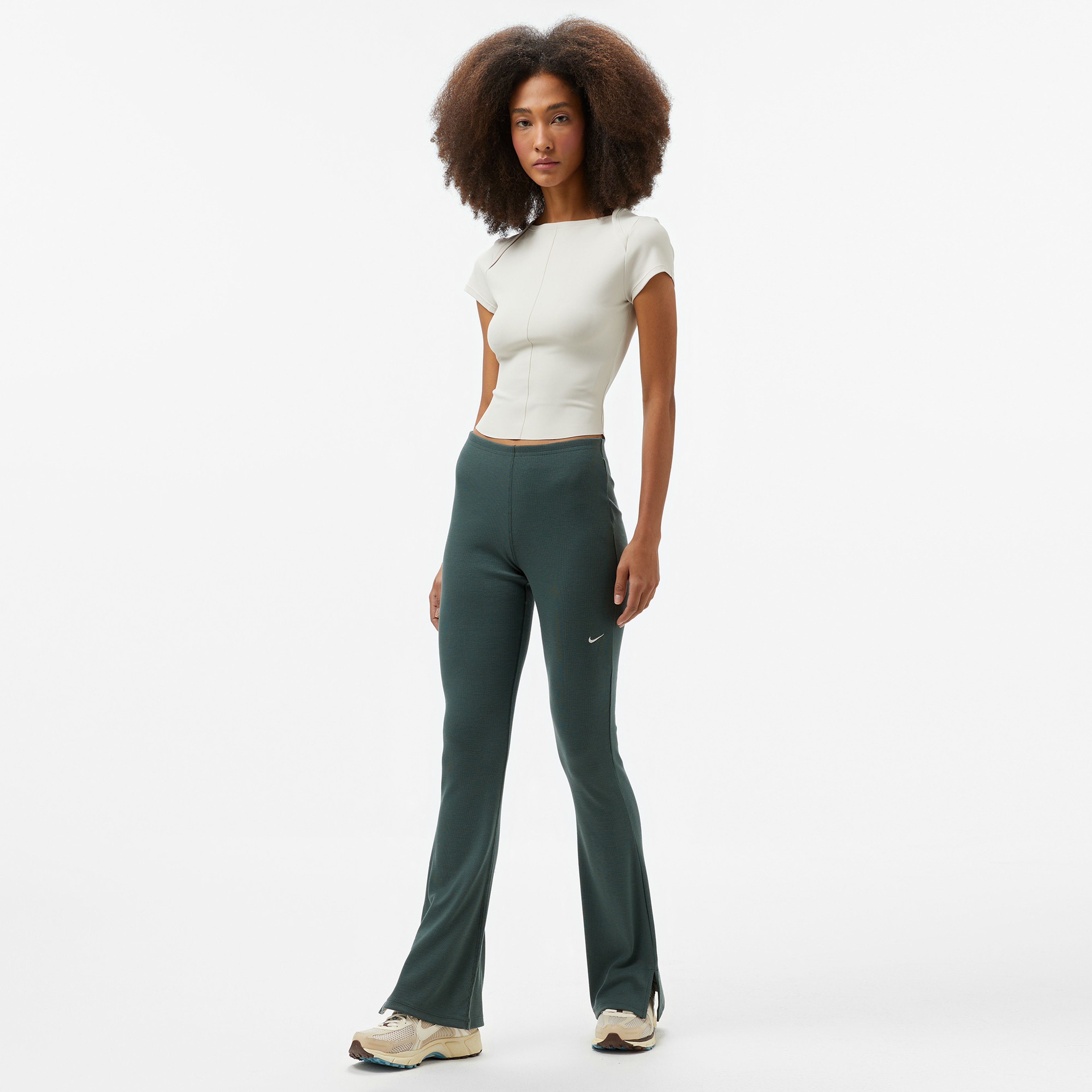 Nike Sportswear Chill Knit Kadın Yeşil Eşofman Altı