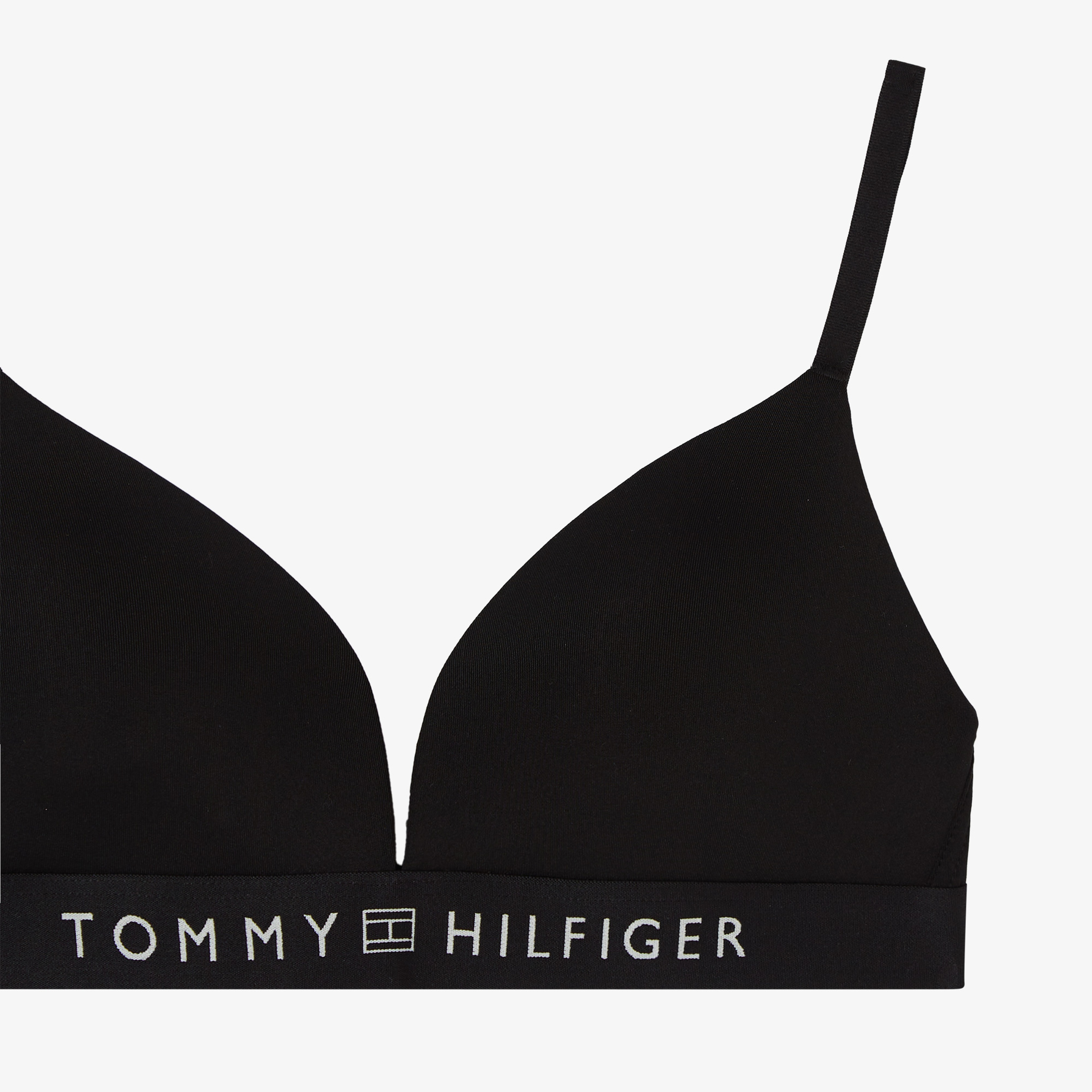 Tommy Hilfiger Padded Triangle Kadın Siyah Bra
