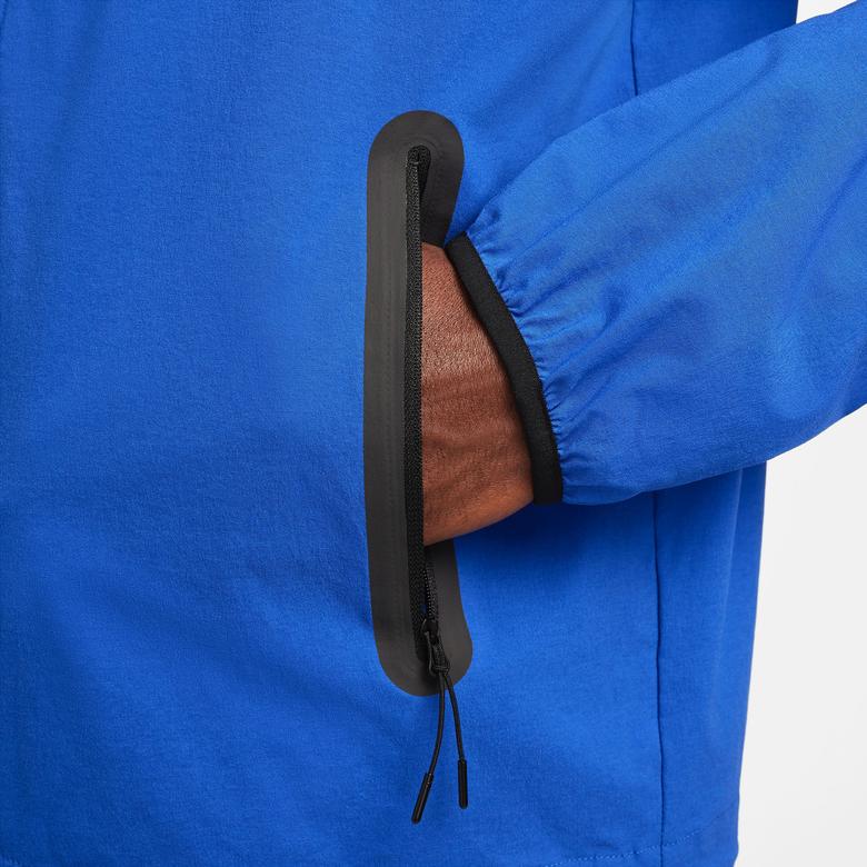 Nike Tech Dokuma Erkek Mavi Ceket