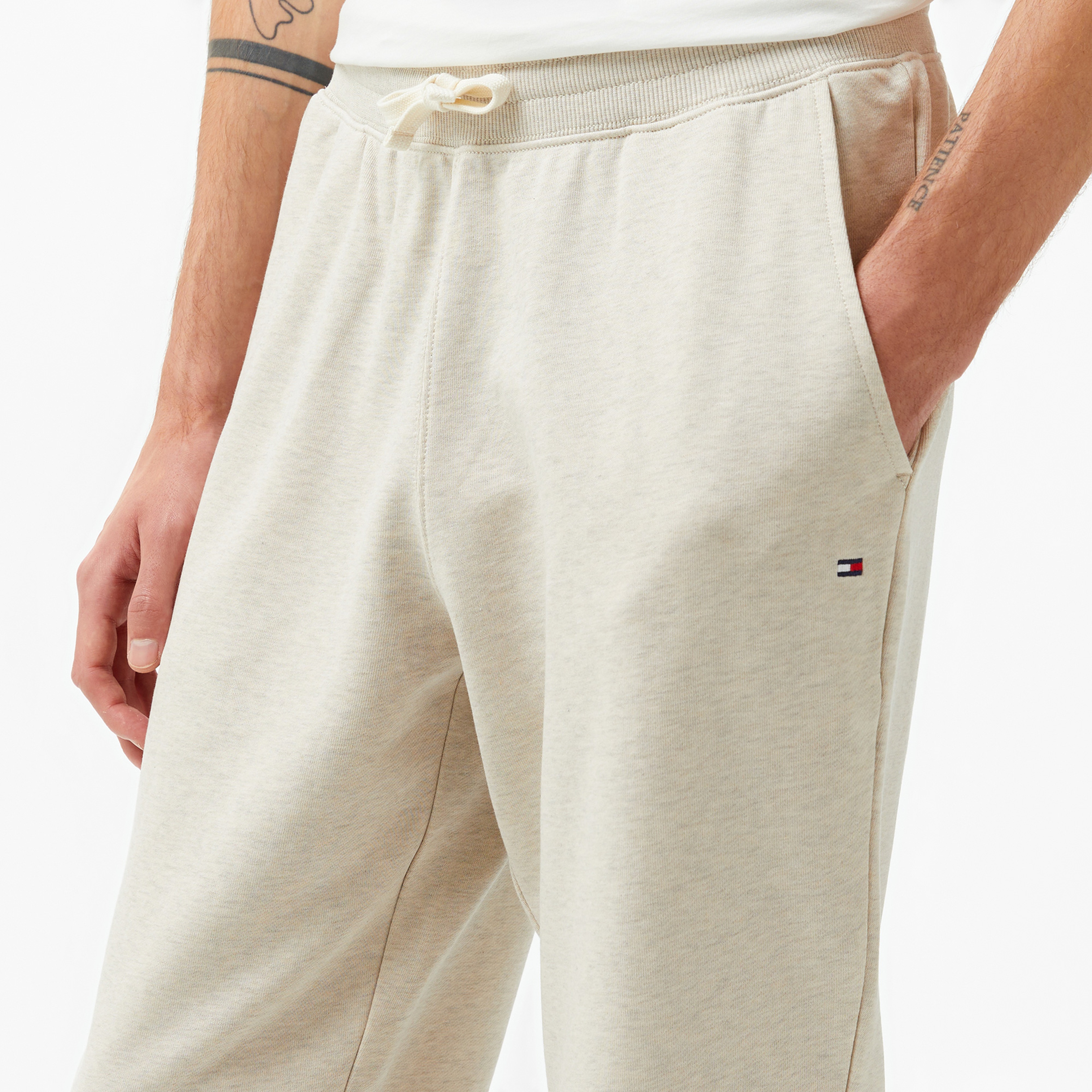 Tommy Hilfiger Essential Terry Erkek Krem Eşofman Altı