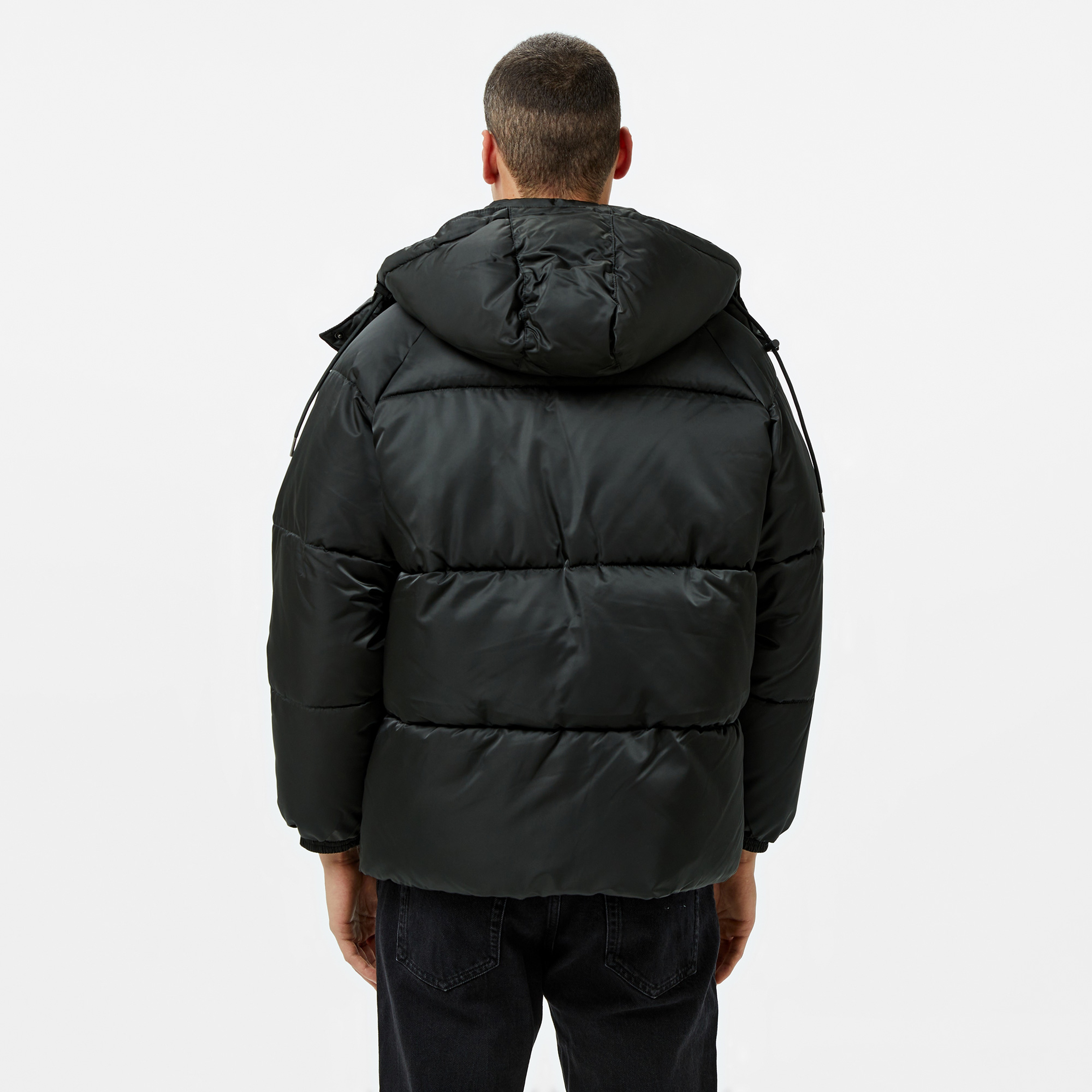 Karl Kani Og Os Puffer Kadın Siyah Mont