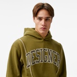 Market Designer Split Erkek Haki Sweatshirt