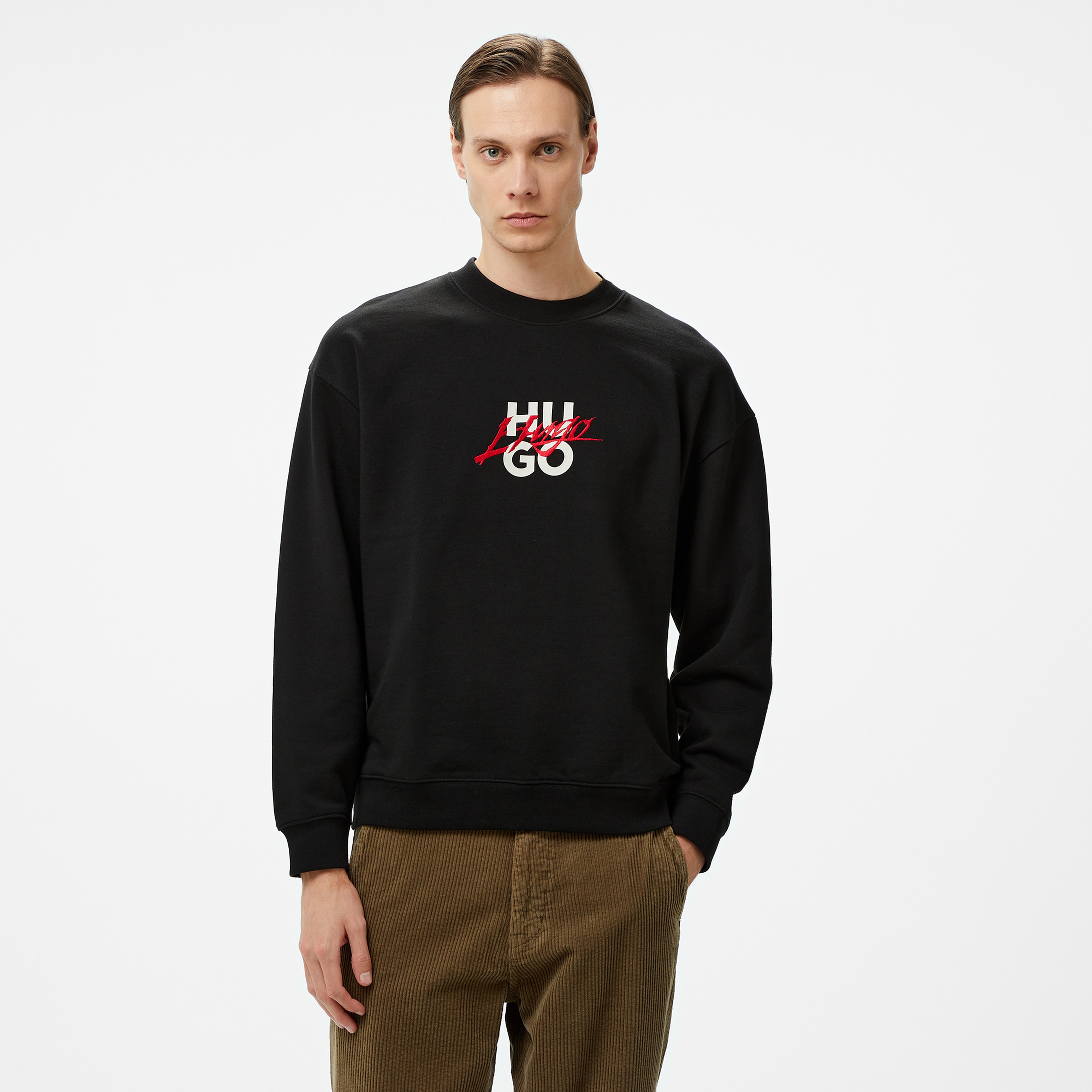 Hugo Dlogonty Erkek Siyah Sweatshirt