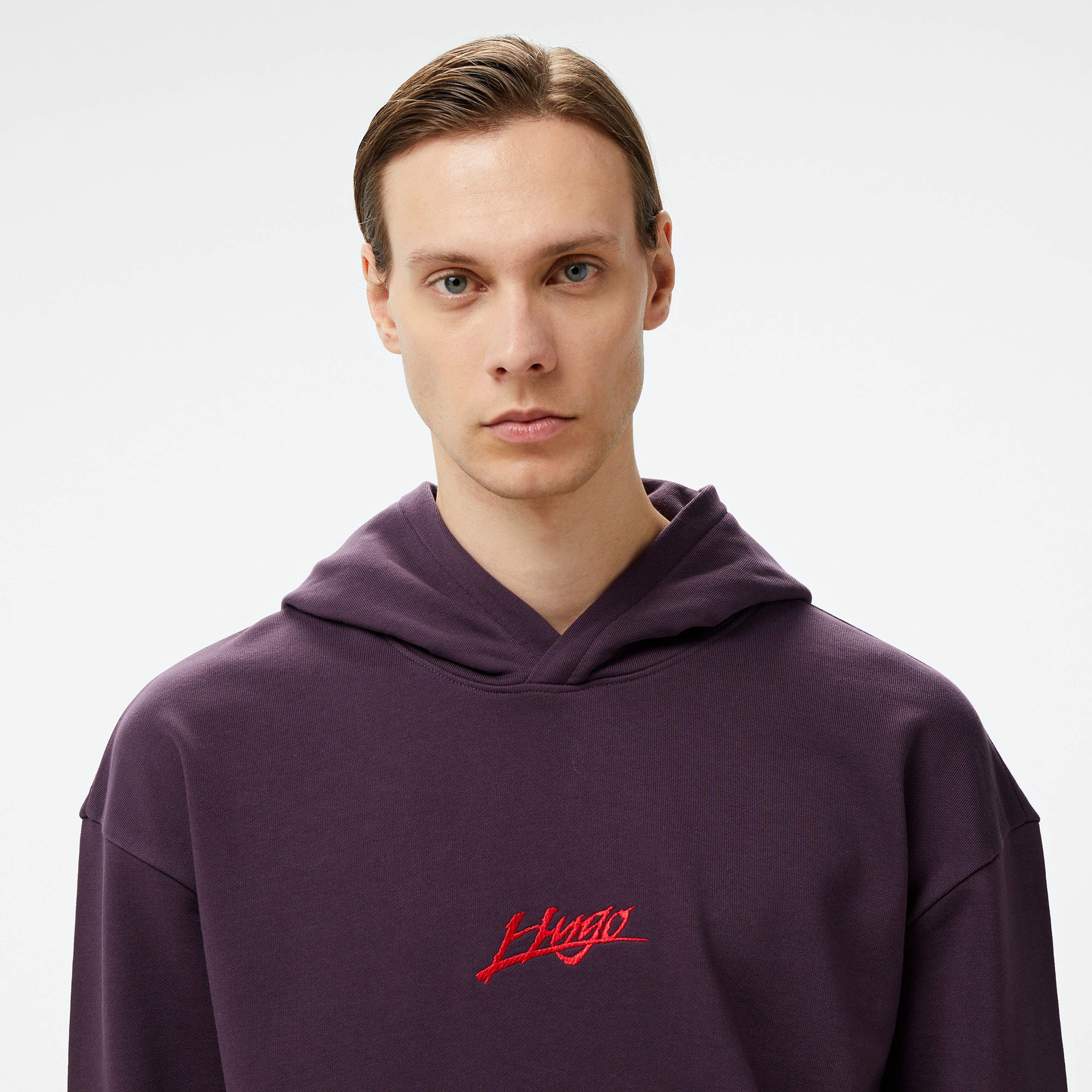 Hugo Dlogolong Erkek Mor Sweatshirt