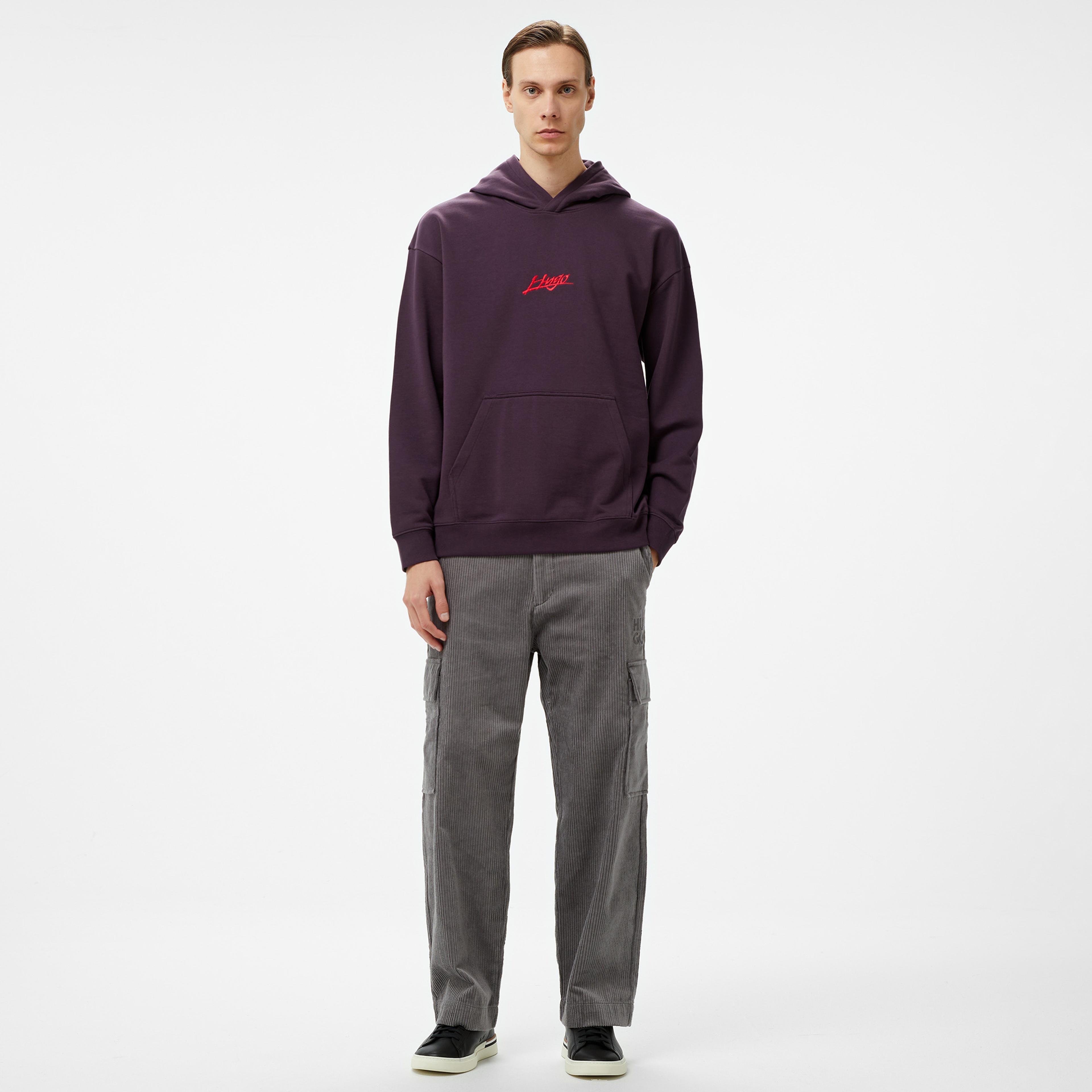 Hugo Dlogolong Erkek Mor Sweatshirt