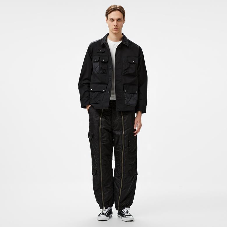 Alpha Industries Onion Quilted Mixed Media Unisex Siyah Ceket