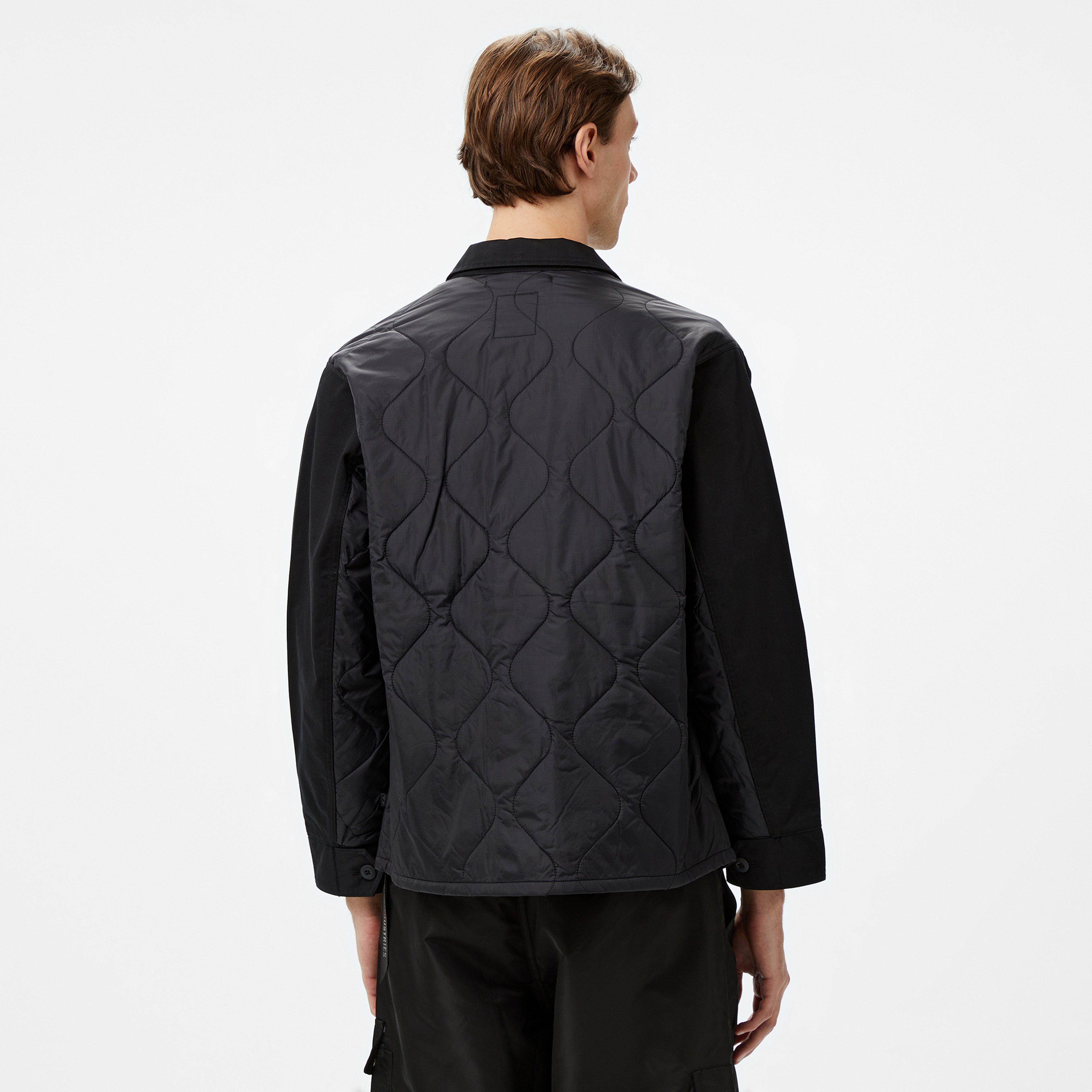 Alpha Industries Onion Quilted Mixed Media Unisex Siyah Ceket