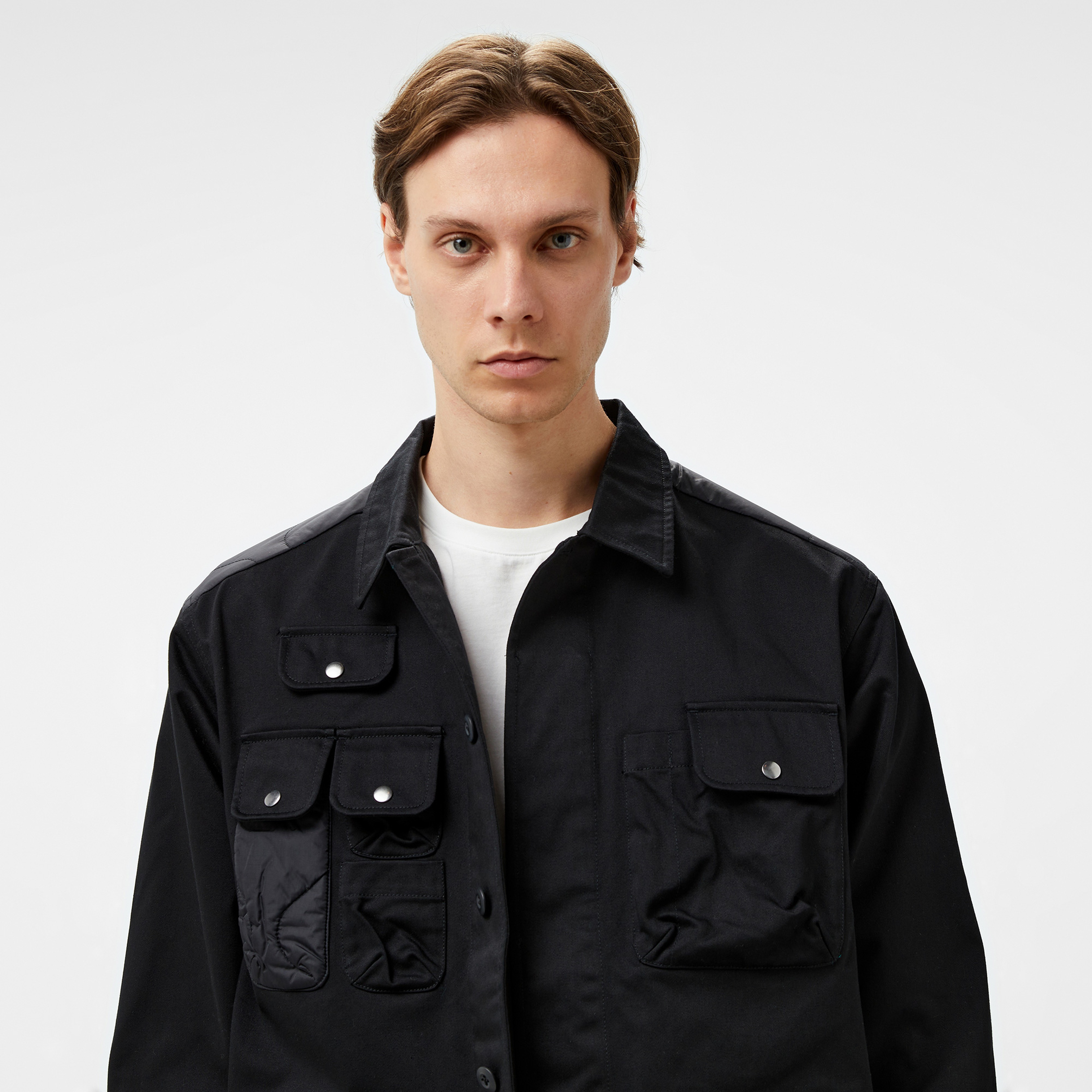 Alpha Industries Onion Quilted Mixed Media Unisex Siyah Ceket